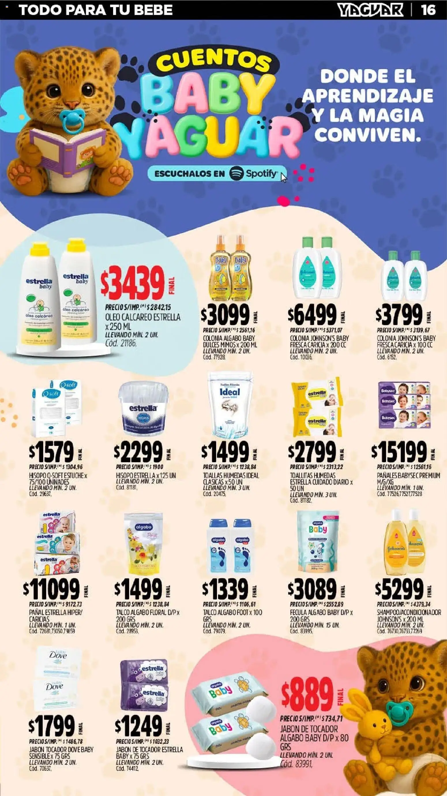 Yaguar - Oferta Semanal Salta │ válido desde el 18.05.2026 | Página: 17 | Productos: Toallas, Toallitas húmedas, Jabón, Pañales