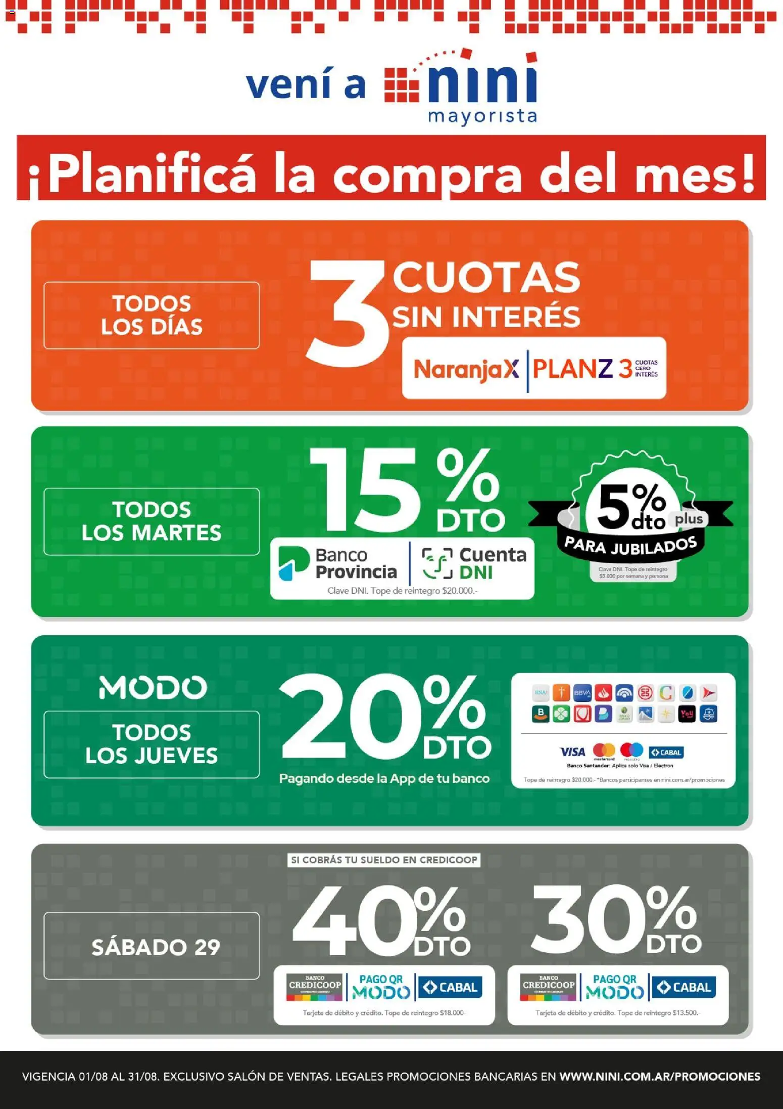 NINI Mayorista ofertas │ válido desde el 01/08/2026 | Página: 1