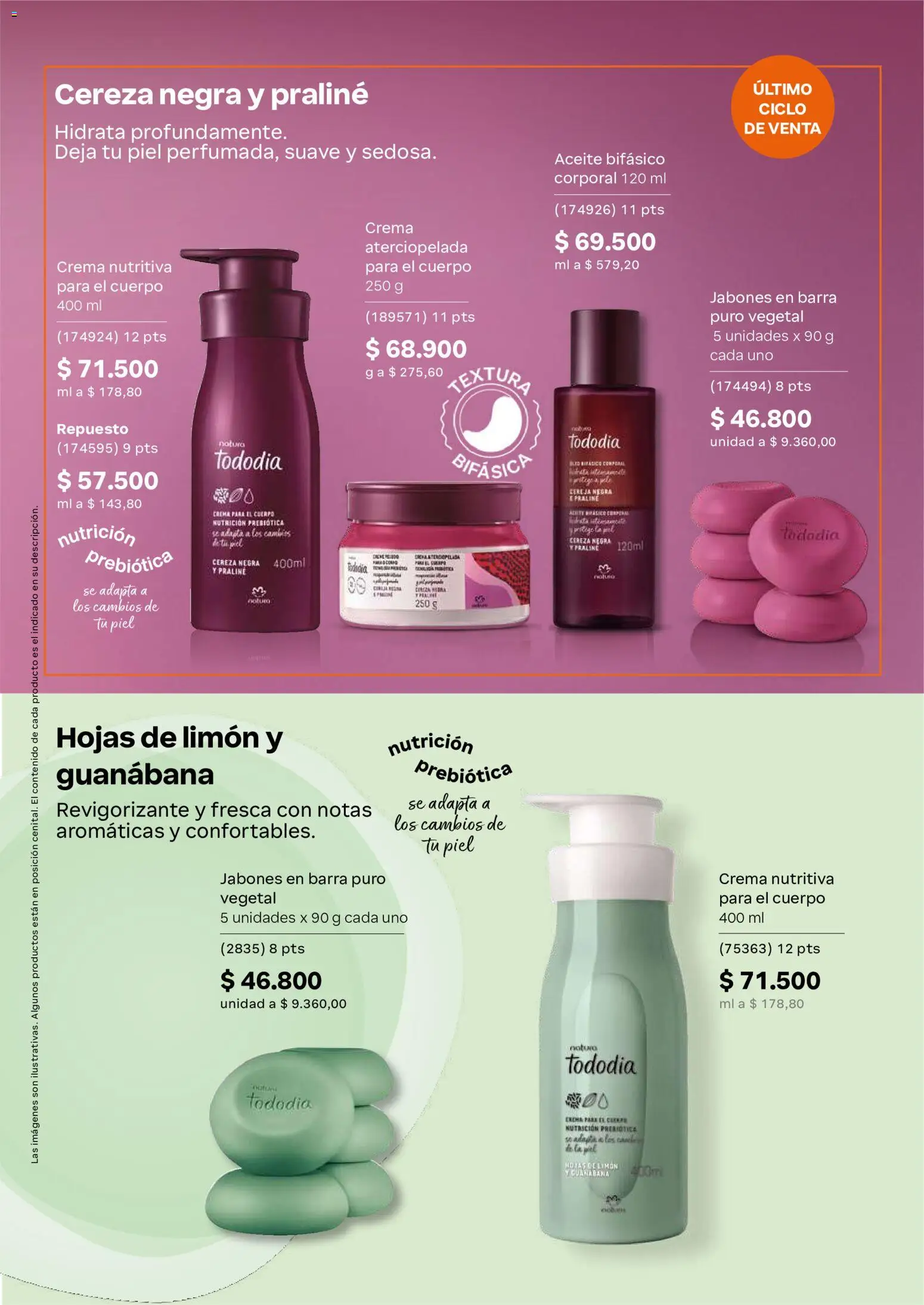 Natura revista - valida desde el 22/07/2026 | Página: 120 | Productos: Crema, Guanábana, Limón, Aceite