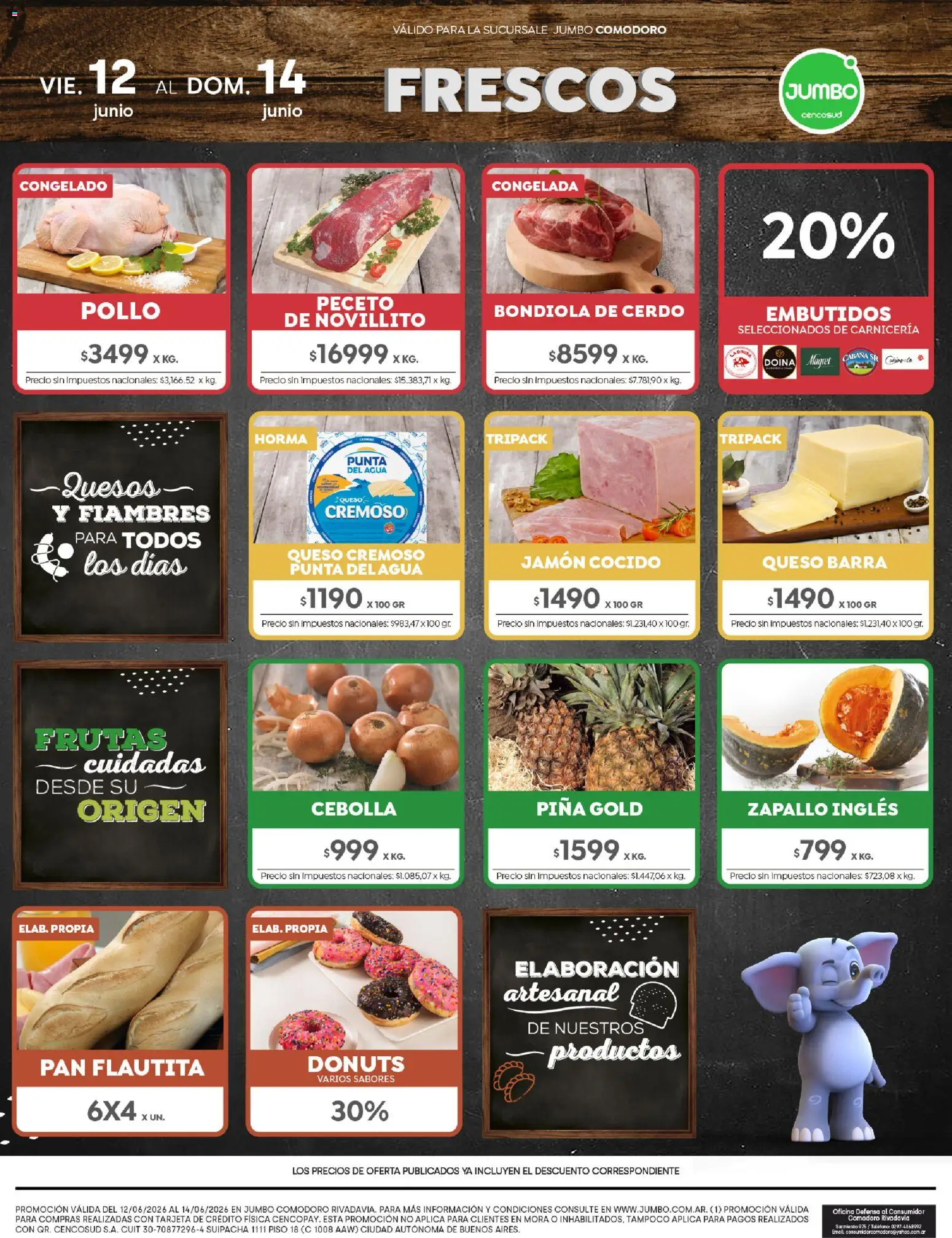 Jumbo ofertas │ válido desde el 12.06.2026 | Página: 7 | Productos: Teléfono, Queso, Jamón, Piña