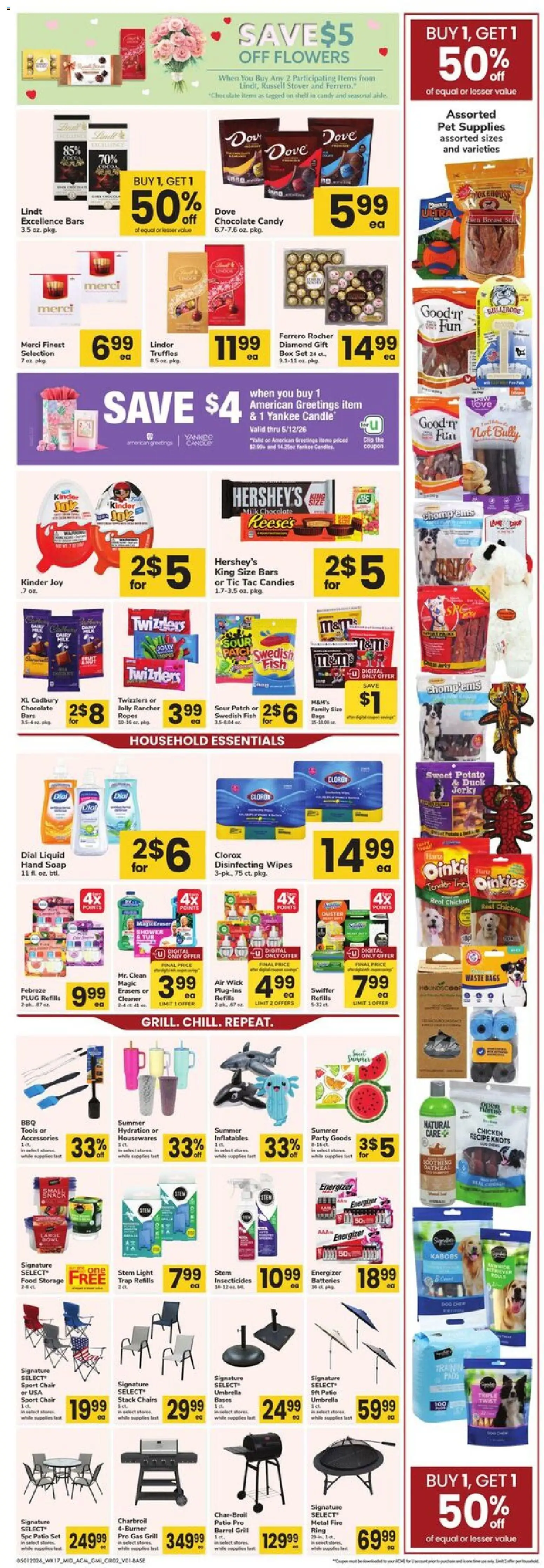 Acme Ad - valid from 01.05.2026 | Page: 2 | Products: Shower, Ring, Chocolate, Grill