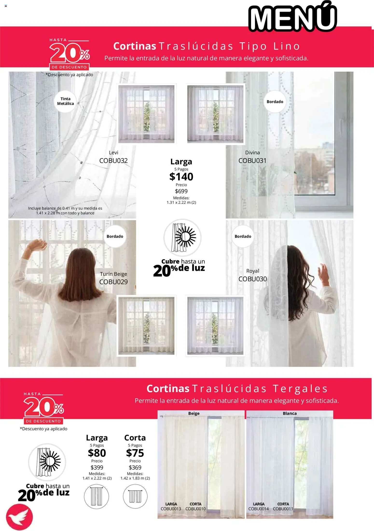 Nuevas ofertas de Colchas Concord válidas en toda la República Mexicana desde el 01/08/2026. ¡Encuentra las mejores ofertas en Colchas Concord catálogo! | Página: 178 | Productos: Cortinas