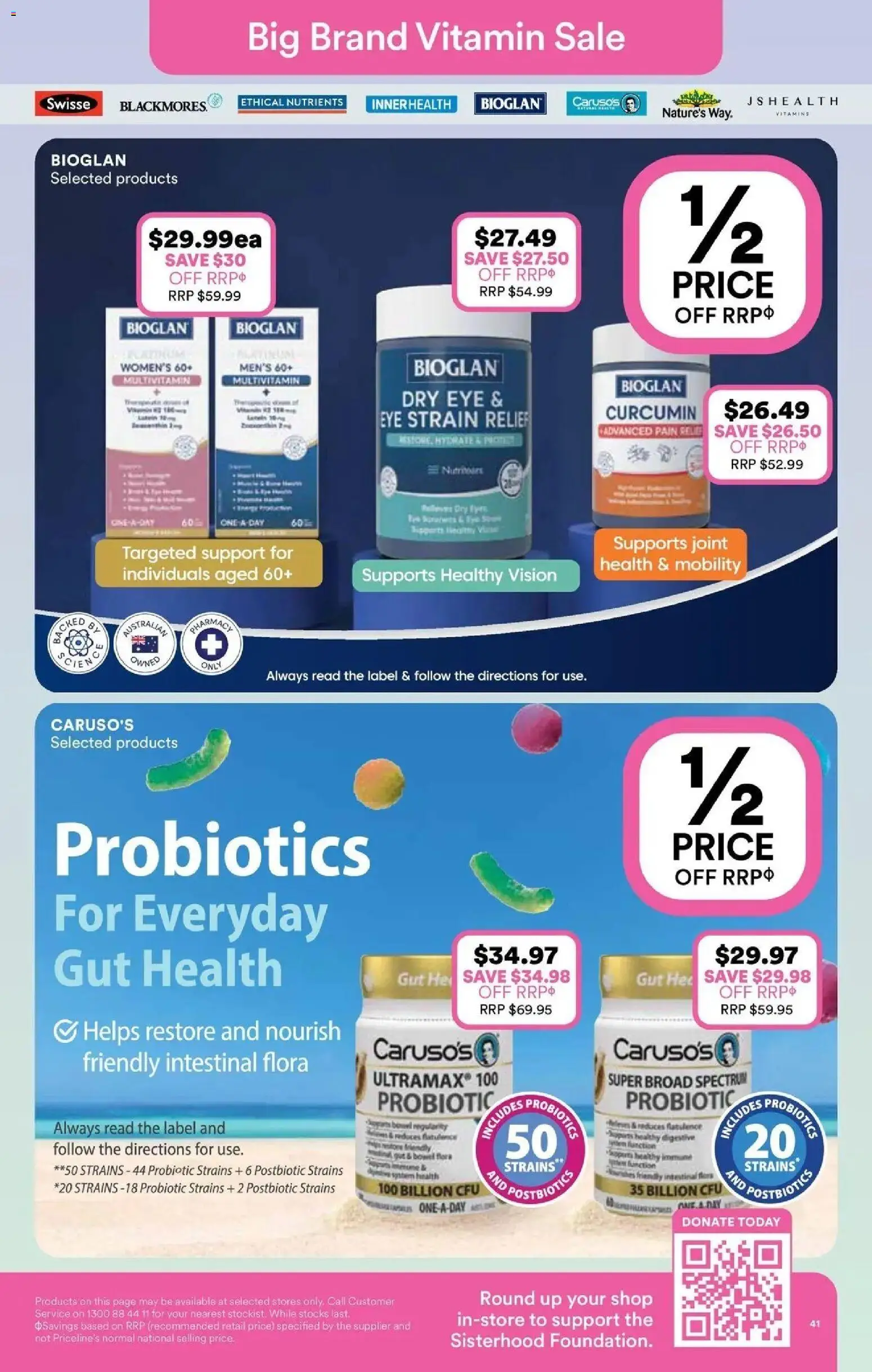Priceline Pharmacy catalogue - valid from 13/08/2026 | Page: 41 | Products: Probiotics, Multivitamin, Nutrients, Vitamin