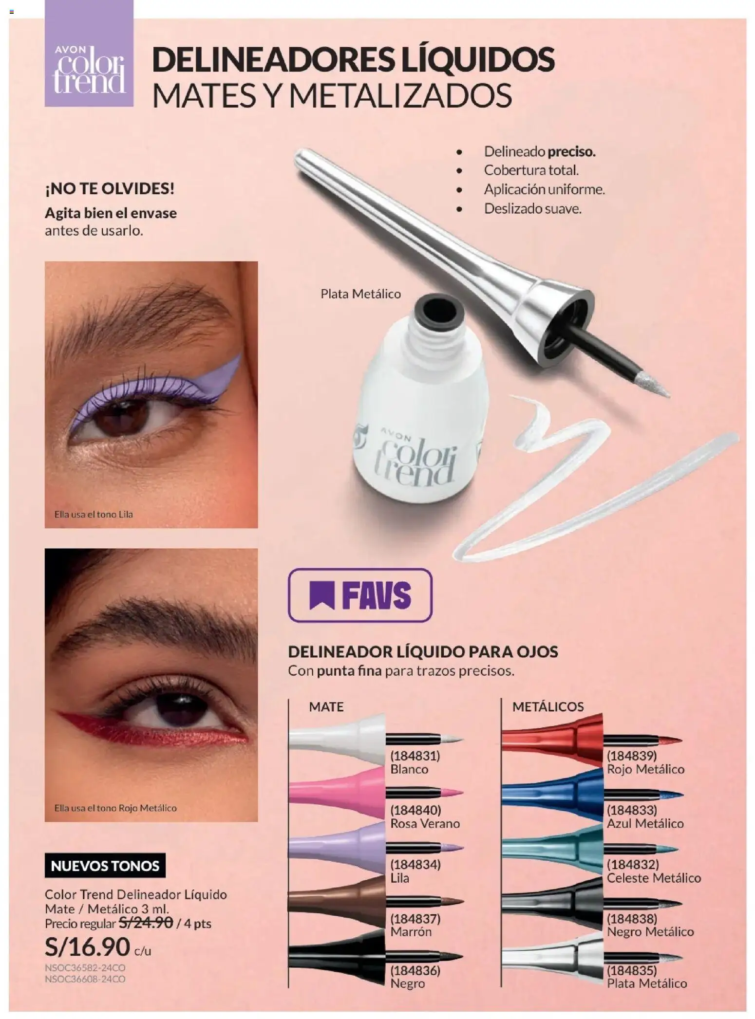 Catálogo Avon válido desde 21/04/2026 | Página: 69 | Productos: Delineador, Té