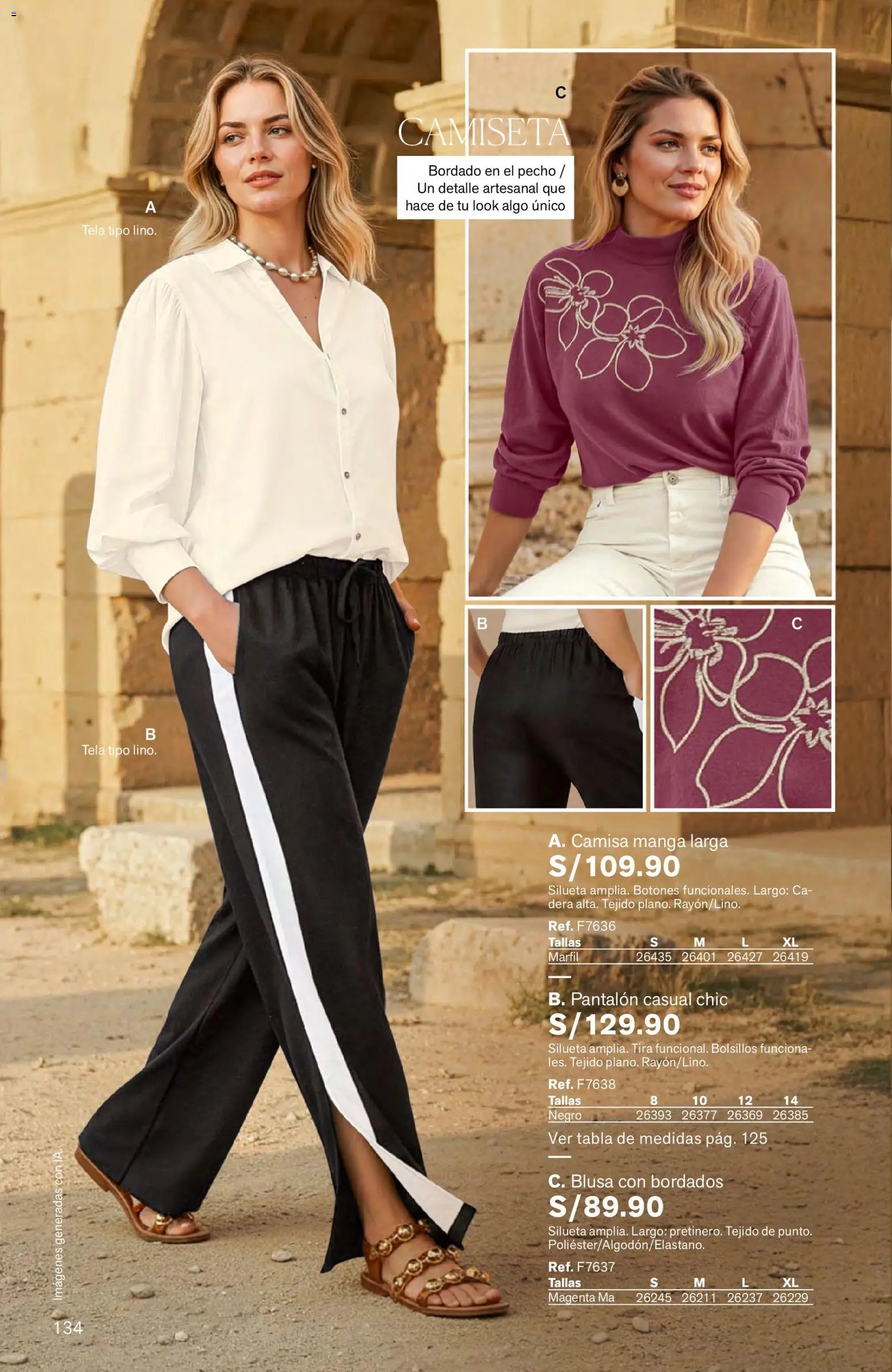 Catálogo Leonisa válido desde 04.06.2026 | Página: 134 | Productos: Blusa, Camisa