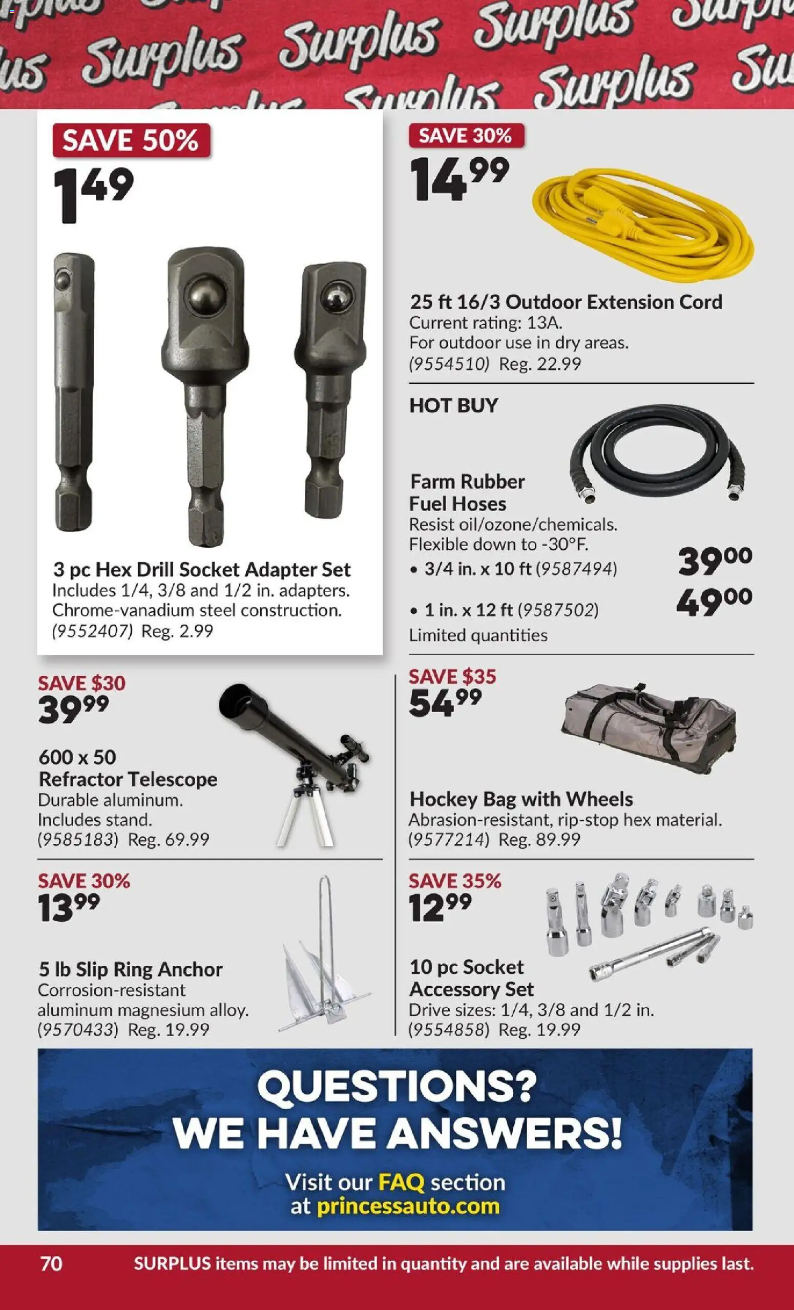 Princess Auto flyer valid from Jun 30, 2026 | Page: 75 | Products: PC, Bag, Adapter, Socket