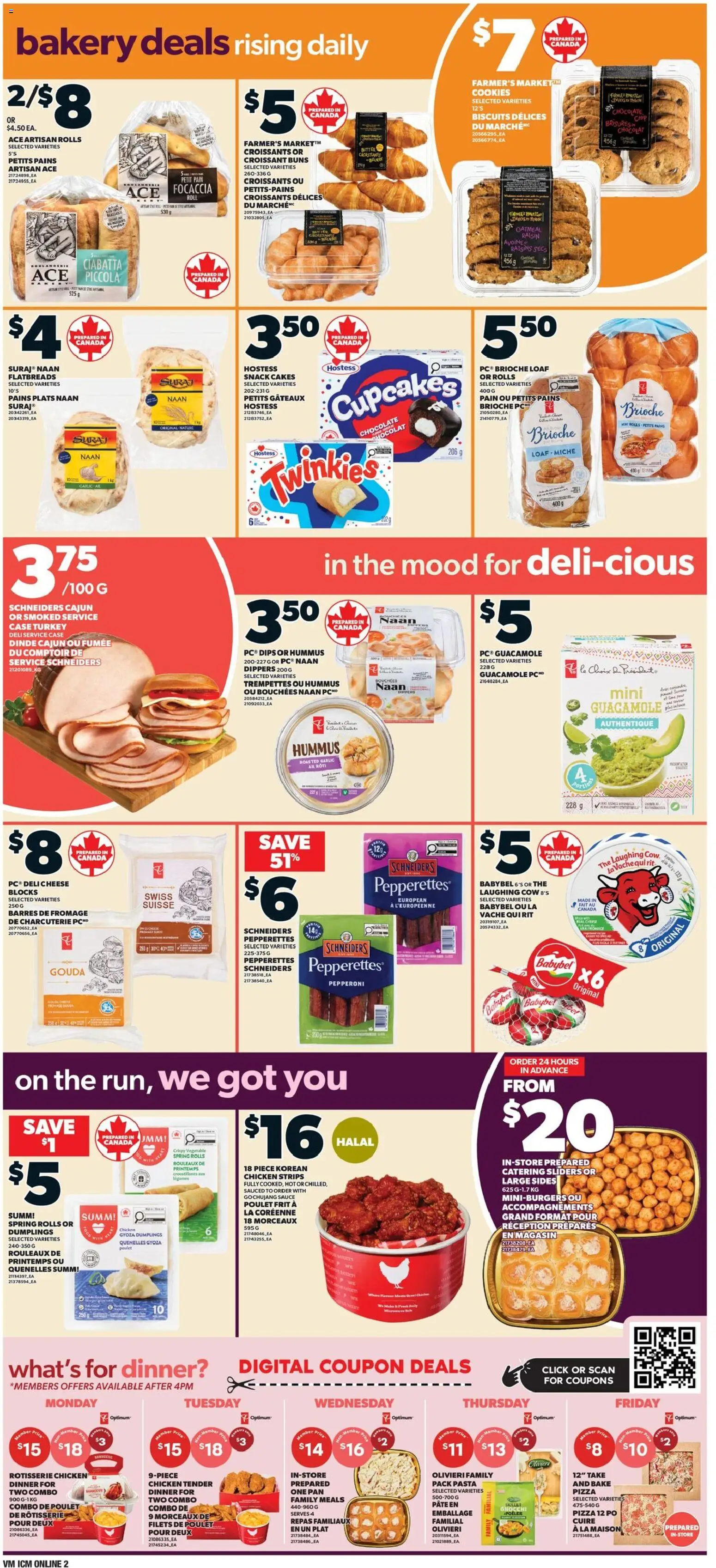 Valu Mart flyer valid from Sep 24, 2026 | Page: 4 | Products: Croissant, Chicken strips, Chocolate, Focaccia