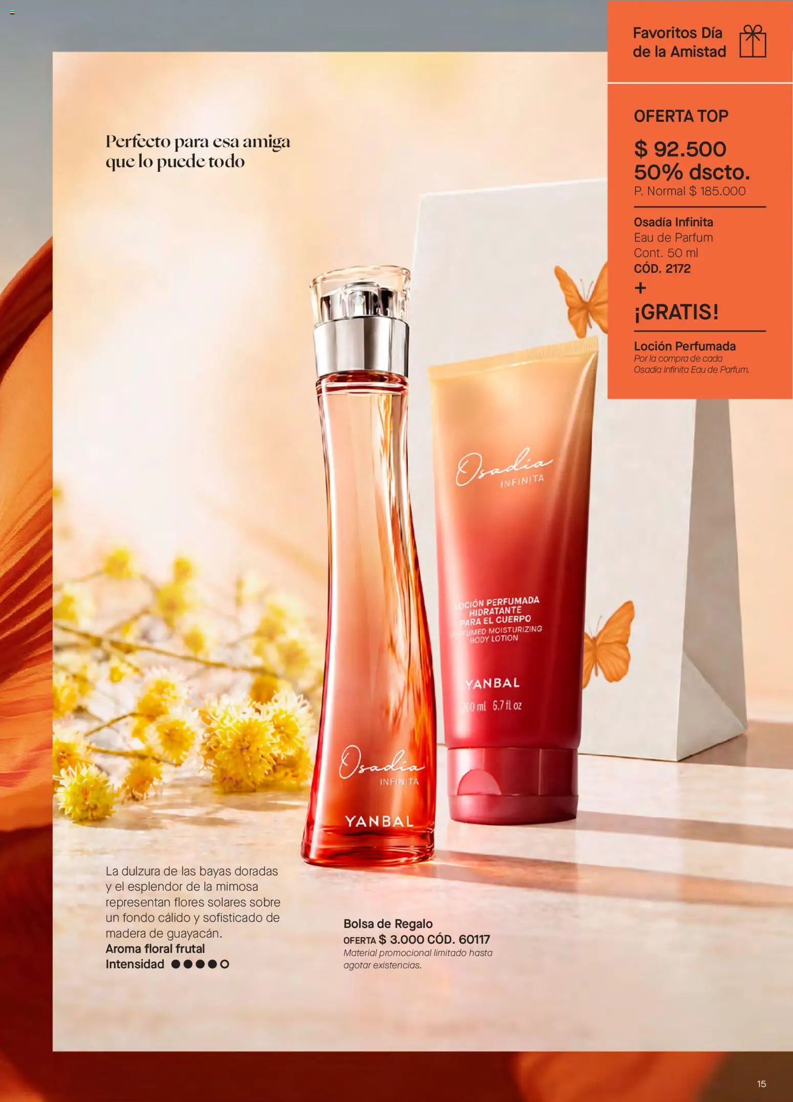 Yanbal revista - valida desde el 15/08/2026 | Página: 15 | Productos: Dulzura, Body, Loción, Top