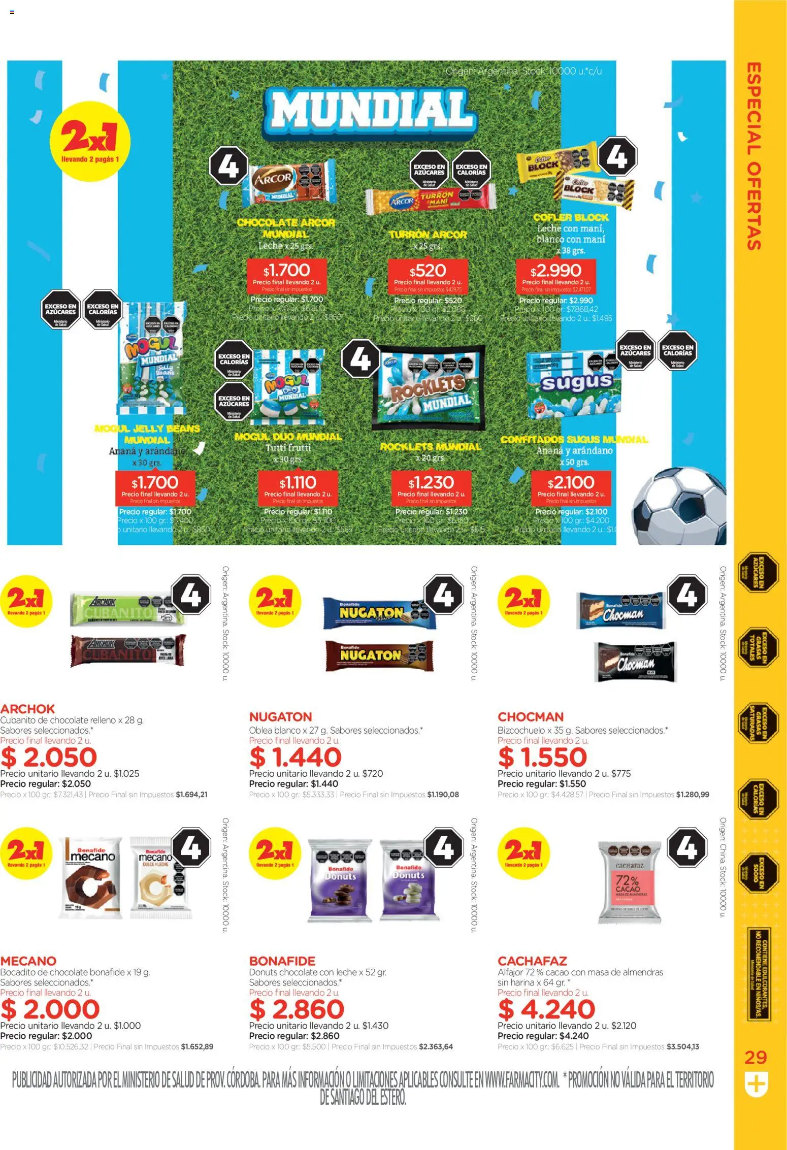 Farmacity catálogo │ válido desde el 02.06.2026 | Página: 29 | Productos: Chocolate, Alfajor, Turrón, Cacao