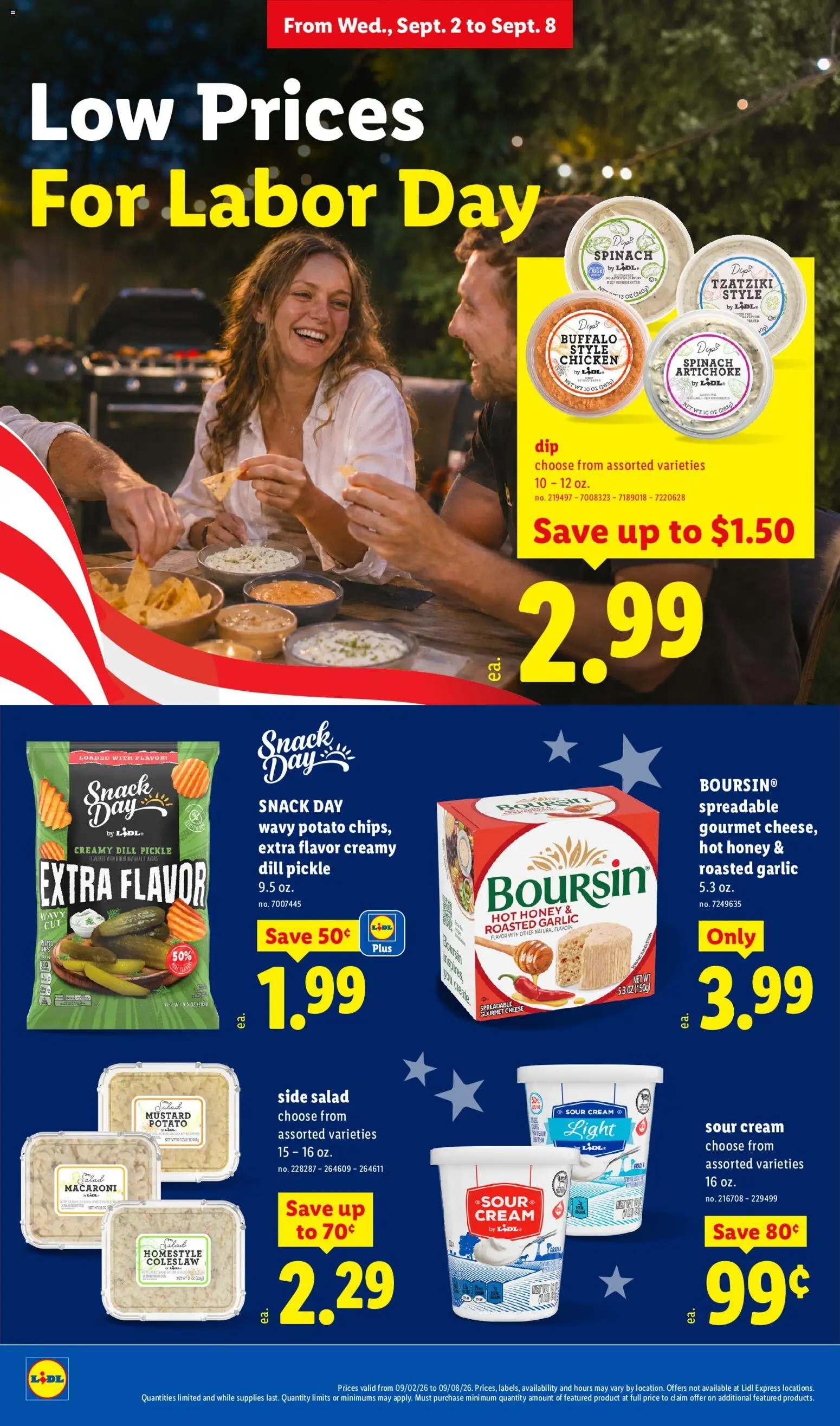 Lidl Weekly Ad - valid from 09/02/2026 | Page: 10 | Products: Spinach, Cheese, Mustard, Salad