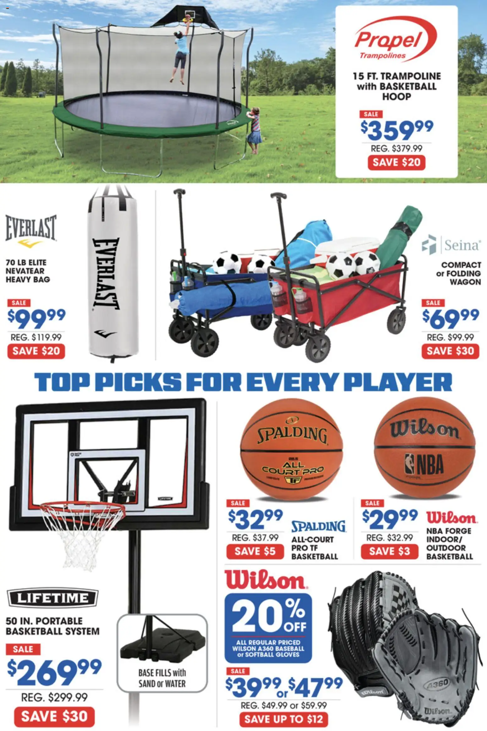 Big 5 Sporting Goods Weekly Ad - valid from 01.06.2026 | Page: 3 | Products: Water, Gloves, Player, Bag
