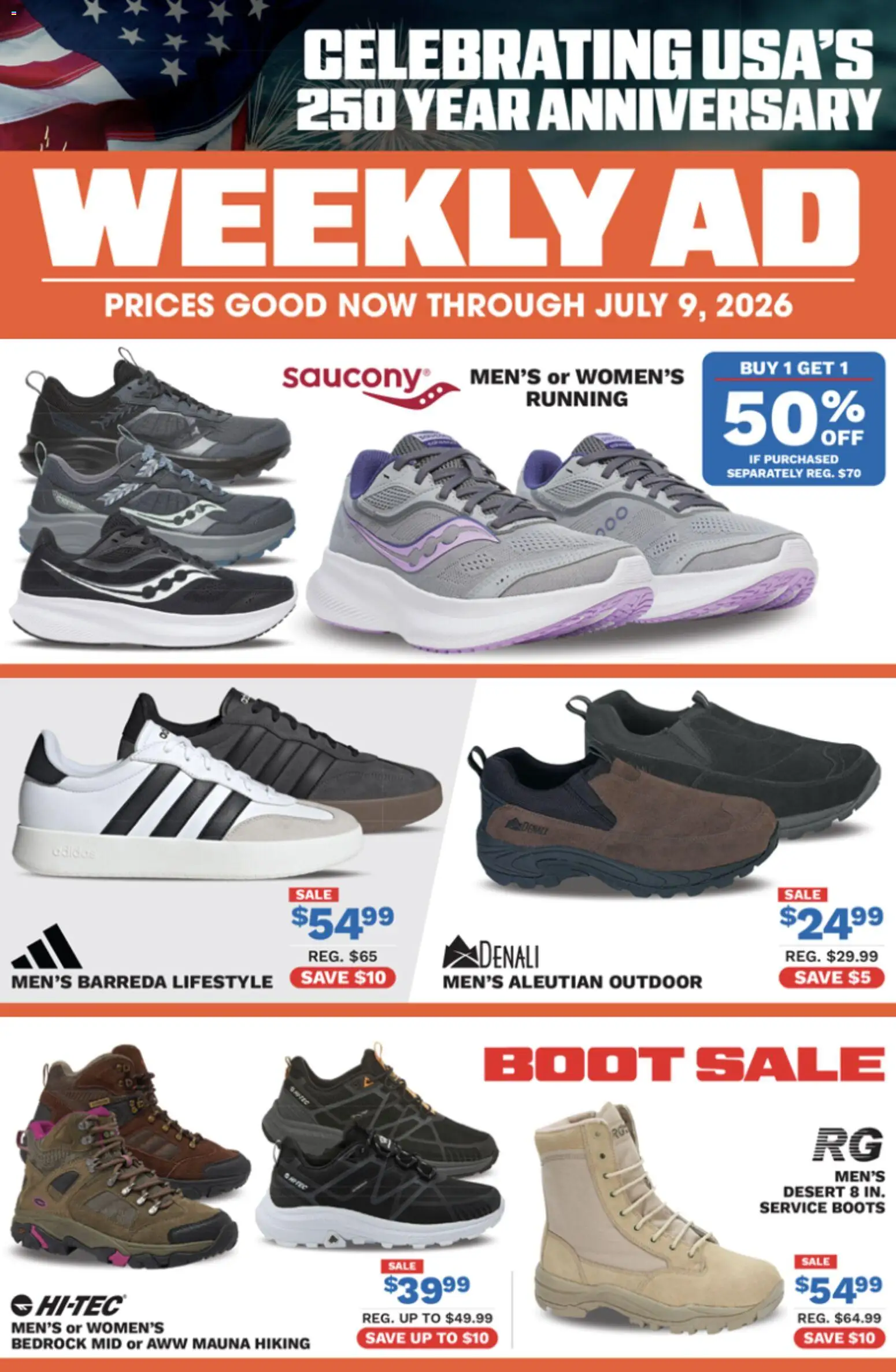 Big 5 Sporting Goods Weekly Ad - valid from 06/29/2026 | Page: 1 | Products: Boots