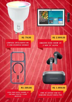 Claro - Ofertas atuais - Pré-Visualização do folheto da loja Claro, válido de 07/08/2026 | Página: 2 | Produtos: Lâmpada inteligente, Lâmpada, Salada, Fone de ouvido