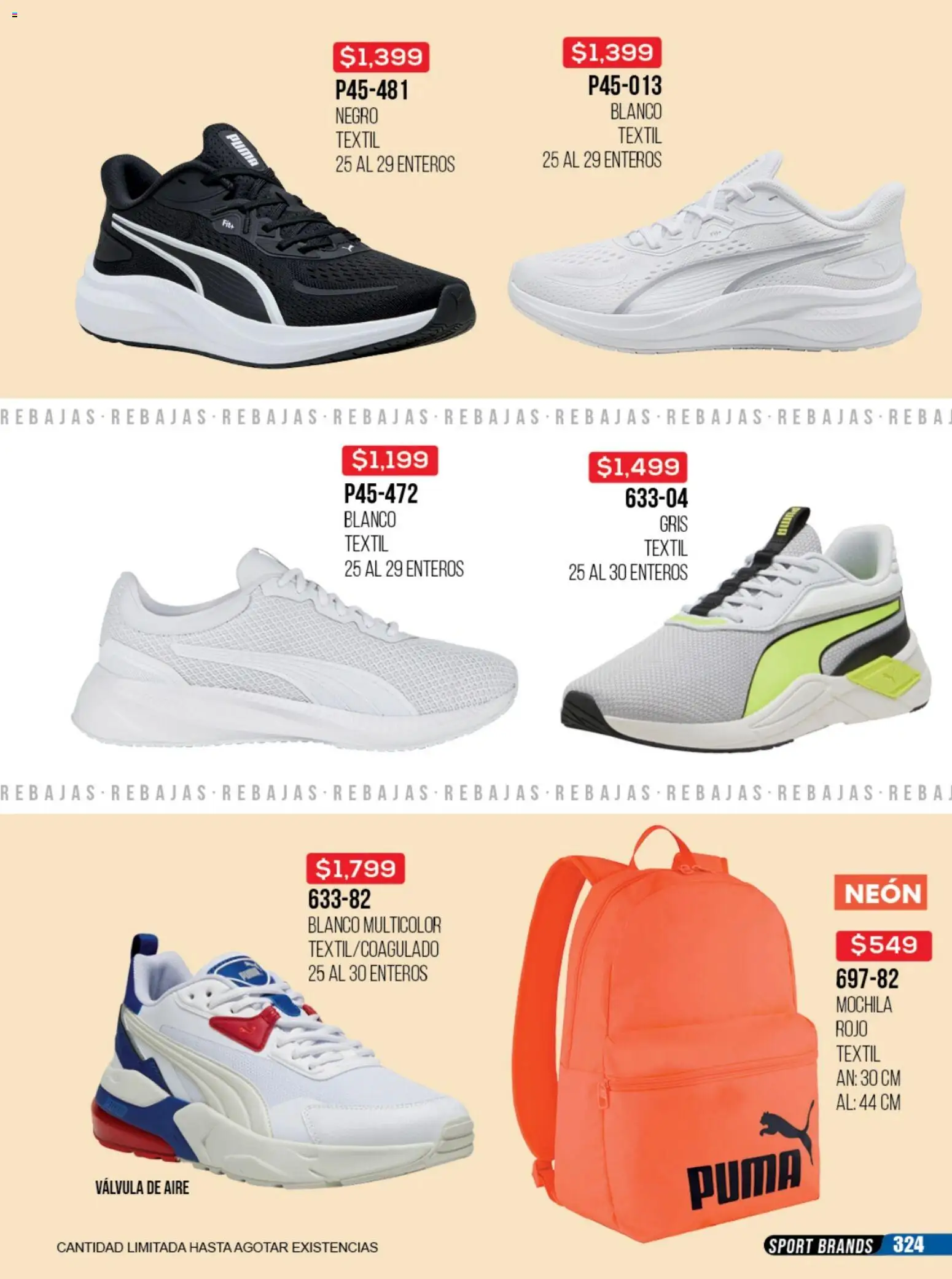 Nuevas ofertas de Cklass válidas en toda la República Mexicana desde el 23/06/2026. ¡Encuentra las mejores ofertas en Cklass catálogo Rebajas sobre rebajas calzado! | Página: 325 | Productos: Mochila, Válvula