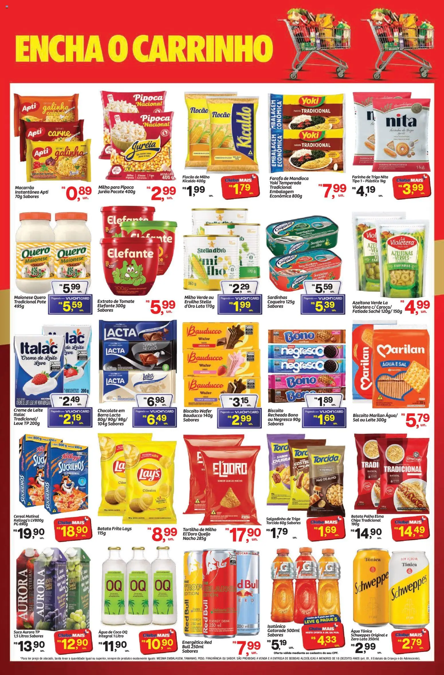 Fort Atacadista Folheto - válido de 07/08/2026 | Página: 2 | Produtos: Leite, Sardinhas, Creme, Sal