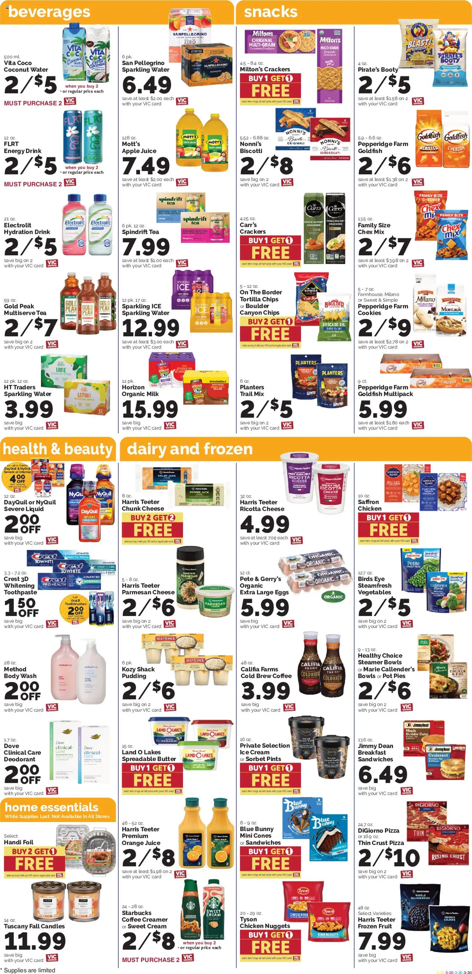 Harris Teeter Weekly Ad - valid from 09/30/2026 | Page: 6 | Products: Butter, Chips, Body Wash, Fruit