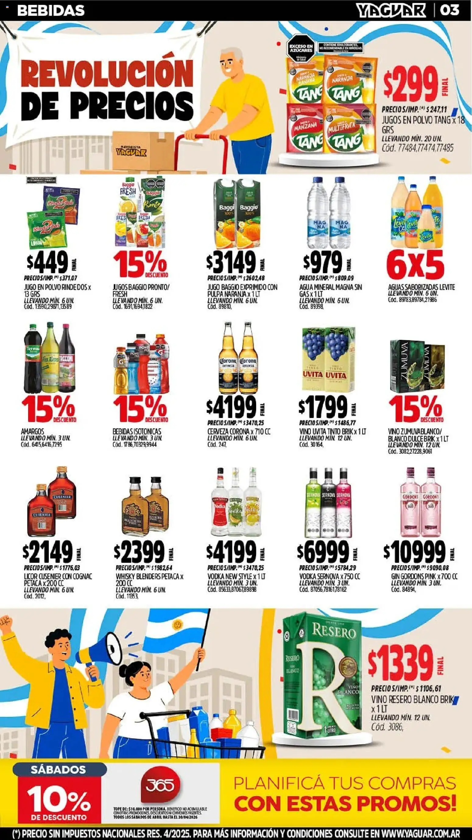 Yaguar - Oferta Semanal Córdoba │ válido desde el 25.05.2026 | Página: 3 | Productos: Vodka, Whisky, Agua, Cerveza