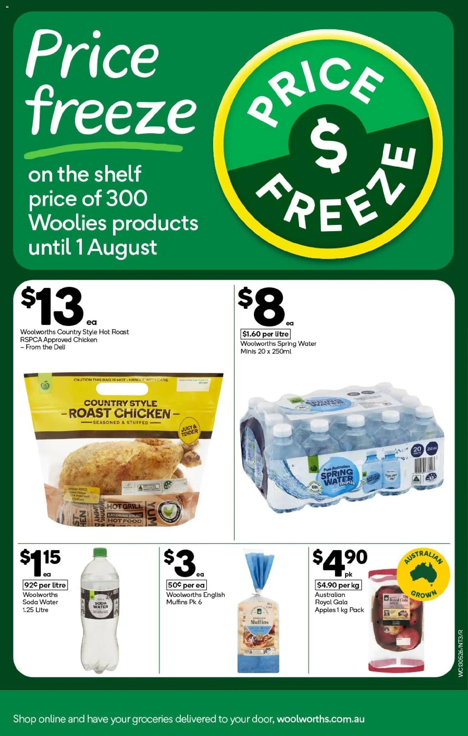 Woolworths catalogue - valid from 13.05.2026 | Page: 3 | Products: Shelf, Apples, Water, Bag