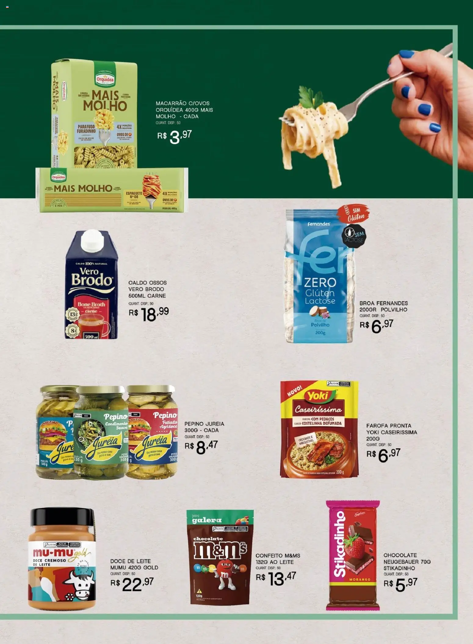 Bistek Supermercados Folheto - válido de 01/07/2026 | Página: 3 | Produtos: Polvilho, Leite, Macarrão, Boné