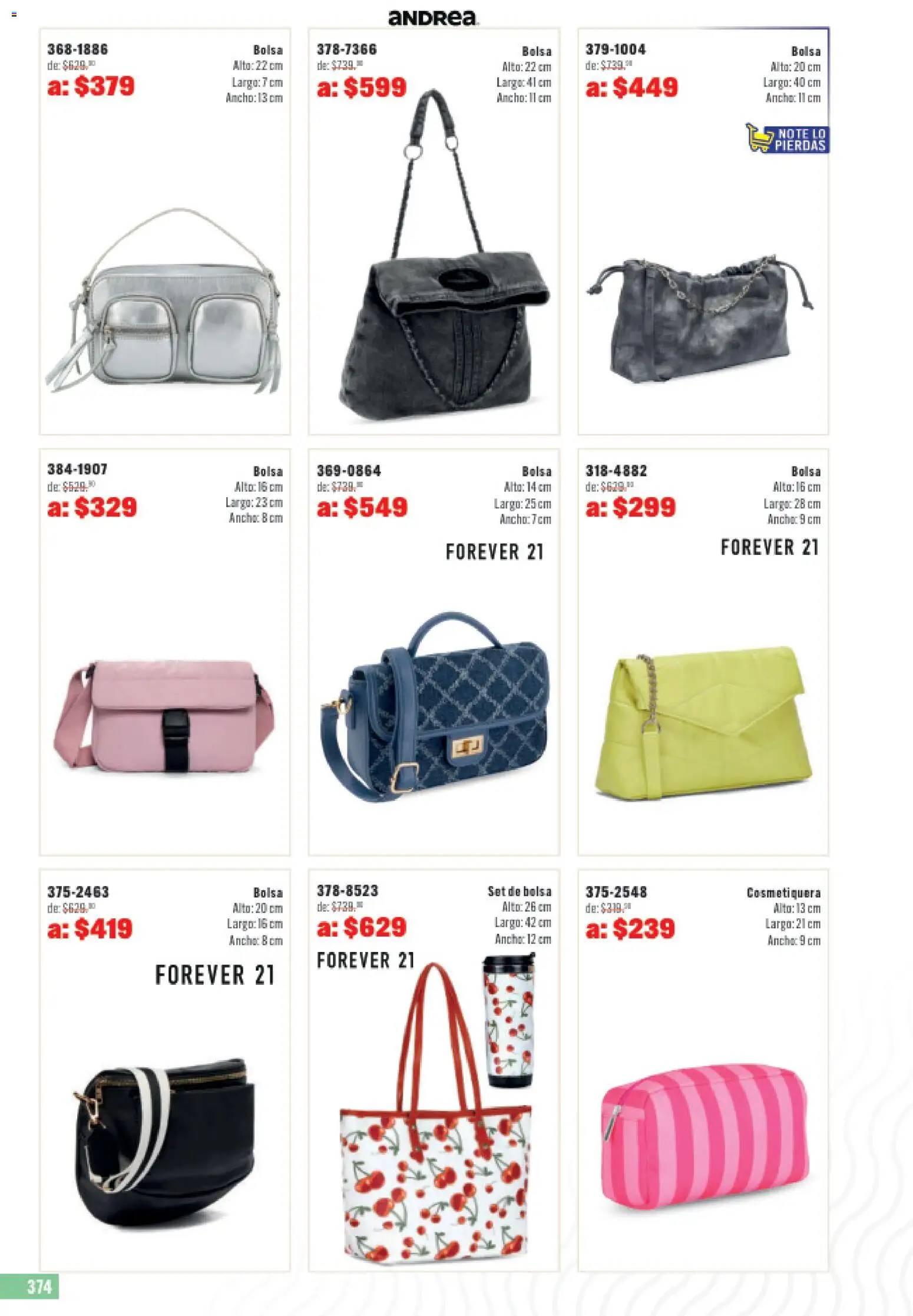 Nuevas ofertas de Andrea válidas en toda la República Mexicana desde el 31.05.2026. ¡Encuentra las mejores ofertas en Andrea catálogo Outlet! | Página: 374
