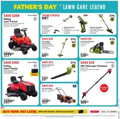 Preview of Home Hardware weekly flyer / circulaire from shop Home Hardware valid from 04.06.2026 | Page: 5 | Products: Mower, Battery