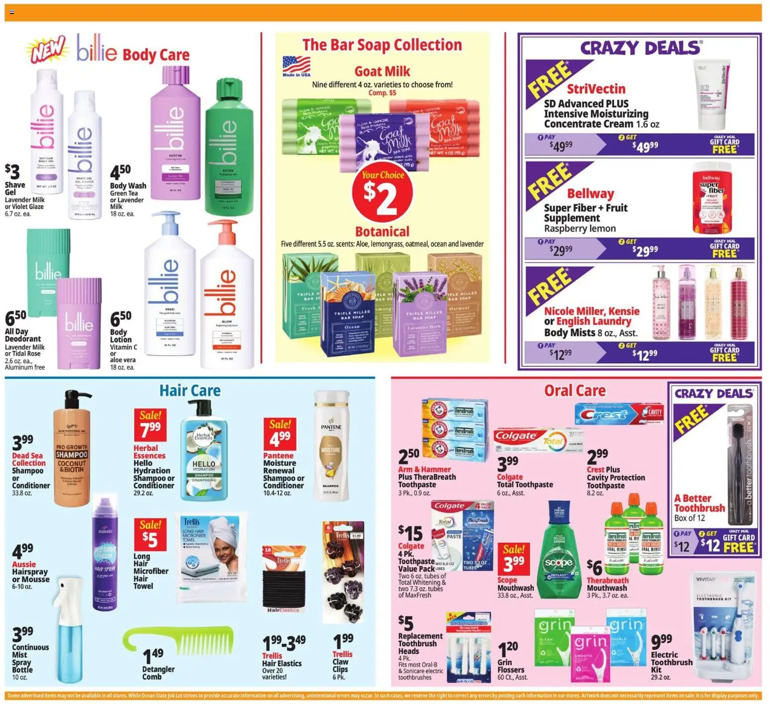 Ocean State Job Lot Weekly Ad - MA - valid from 08/20/2026 | Page: 14 | Products: Biotin, Conditioner, Hair spray, Mouthwash