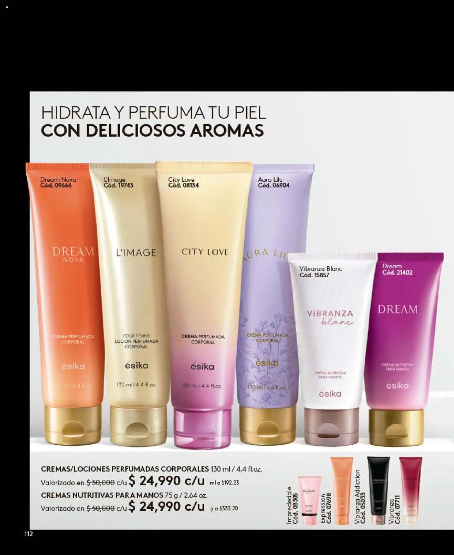 Ésika revista - valida desde el 26.06.2026 | Página: 112 | Productos: Crema, Loción