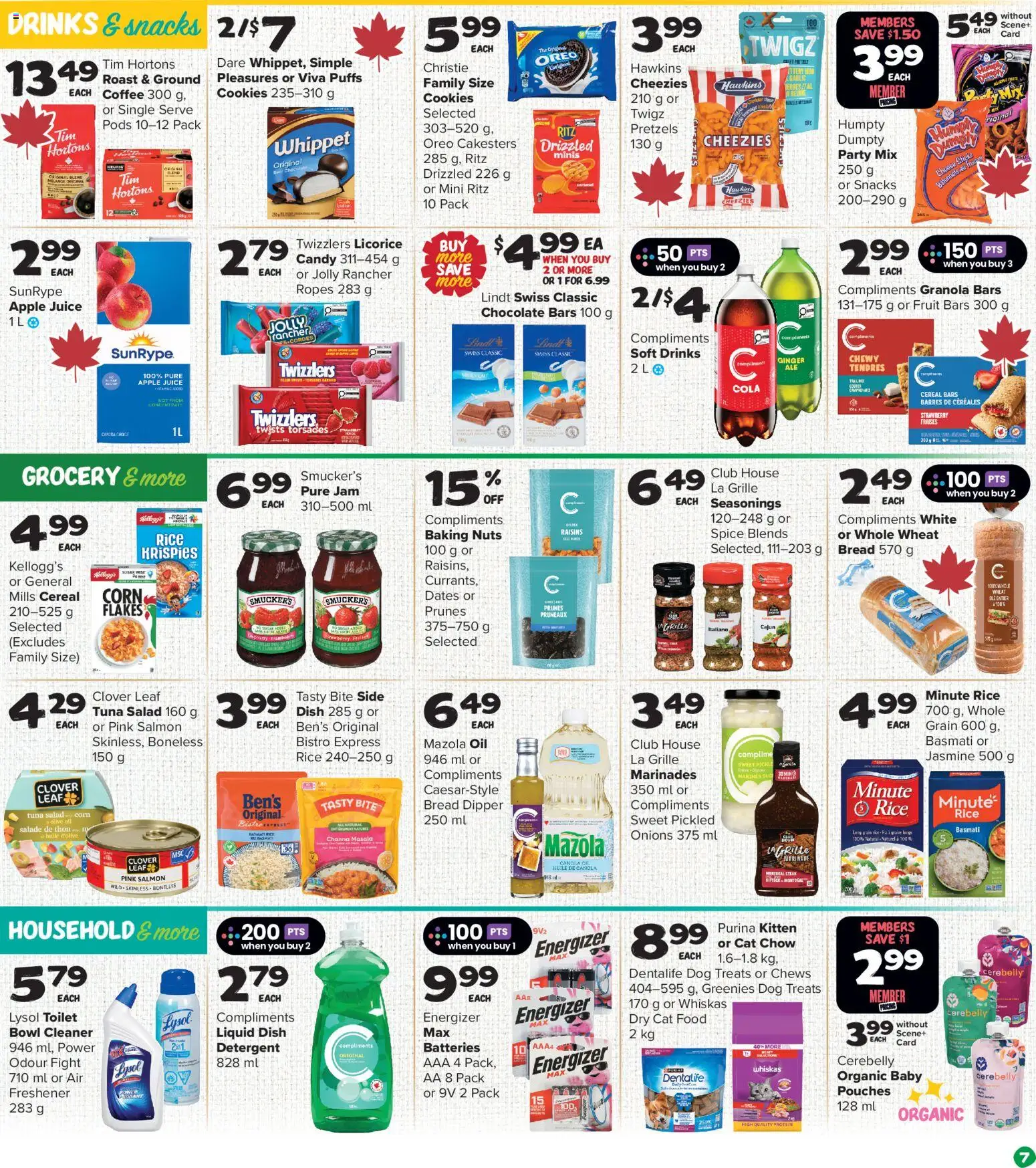 Thrifty Foods flyer valid from 21.05.2026 | Page: 8 | Products: Cookies, Flakes, Bread, Chocolate