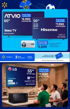 Vista previa de  Walmart folleto El mejor doblete para papá, nuevo folleto de la tienda, válido en México a partir del 11.05.2026 | Página: 5 | Productos: Pantallas, Proyector, Microondas, Televisión