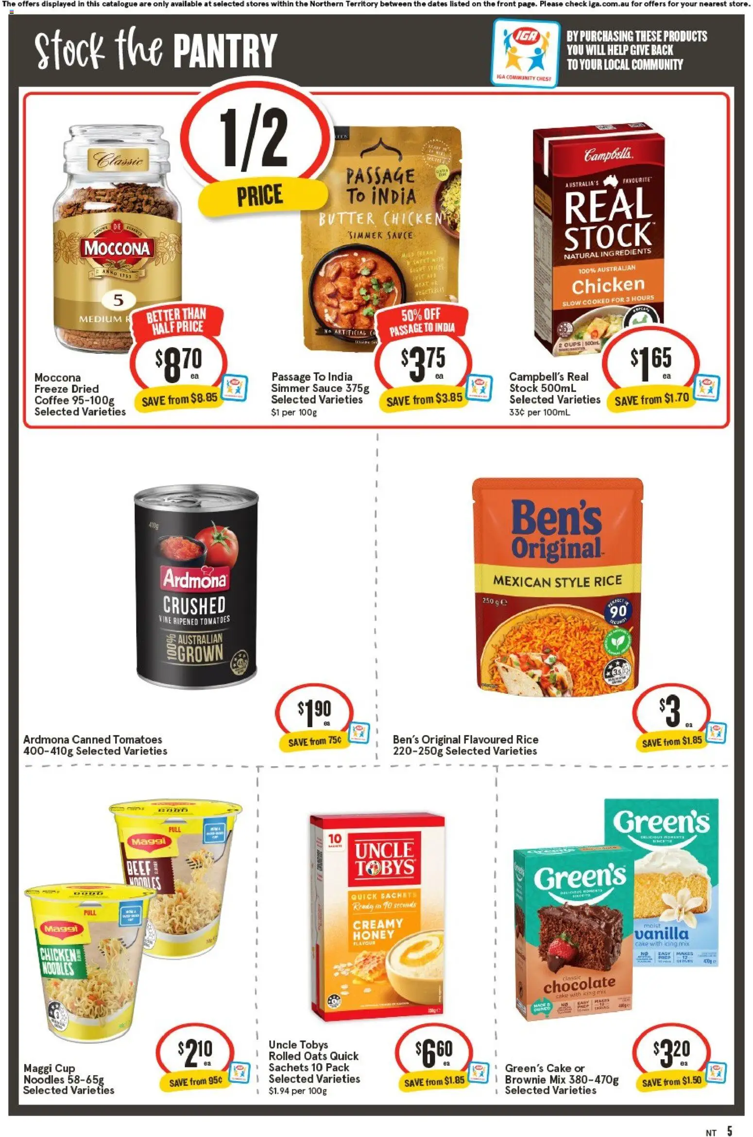 IGA catalogue - valid from 12/08/2026 | Page: 6 | Products: Cups, Honey, Chicken, Cake