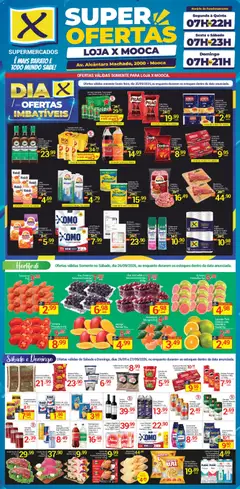 X Supermercados ofertas Mooca - Pré-Visualização do folheto da loja X Supermercados, válido de 25/09/2026