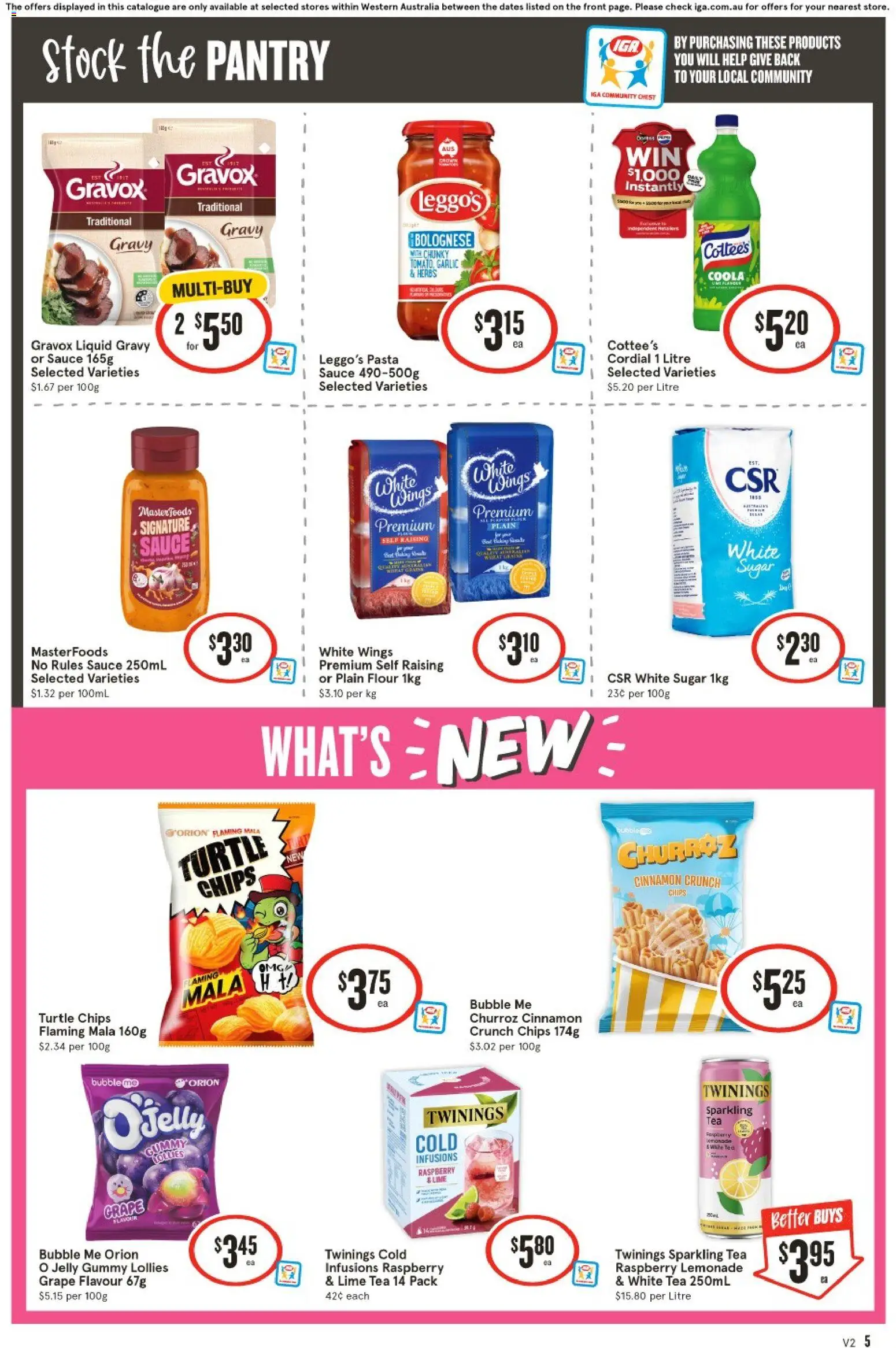 IGA catalogue - valid from 10.06.2026 | Page: 6 | Products: Flour, Pasta, Garlic, Lime