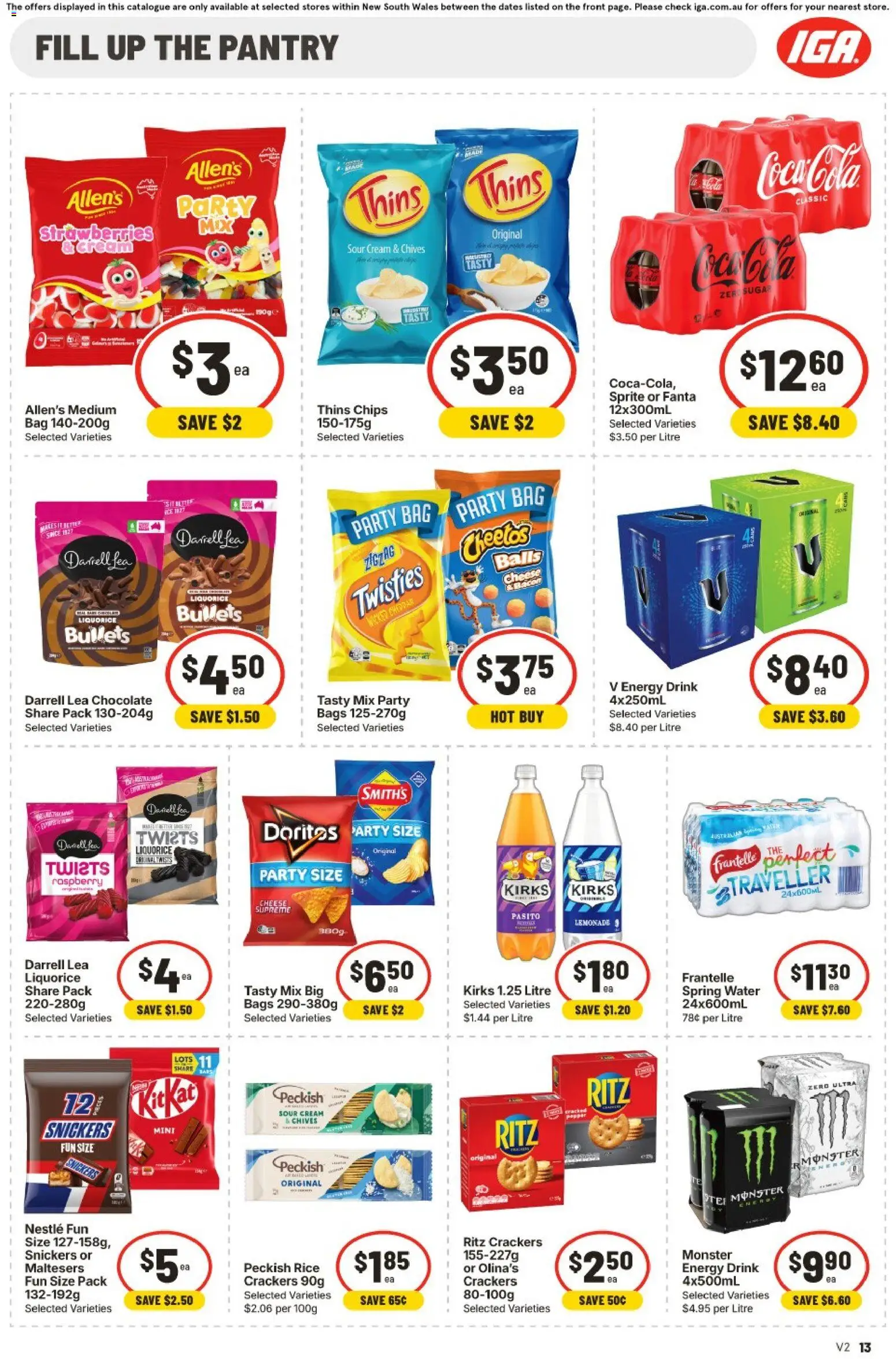 IGA catalogue - valid from 08/07/2026 | Page: 11 | Products: Energy drink, Chocolate, Rice, Water
