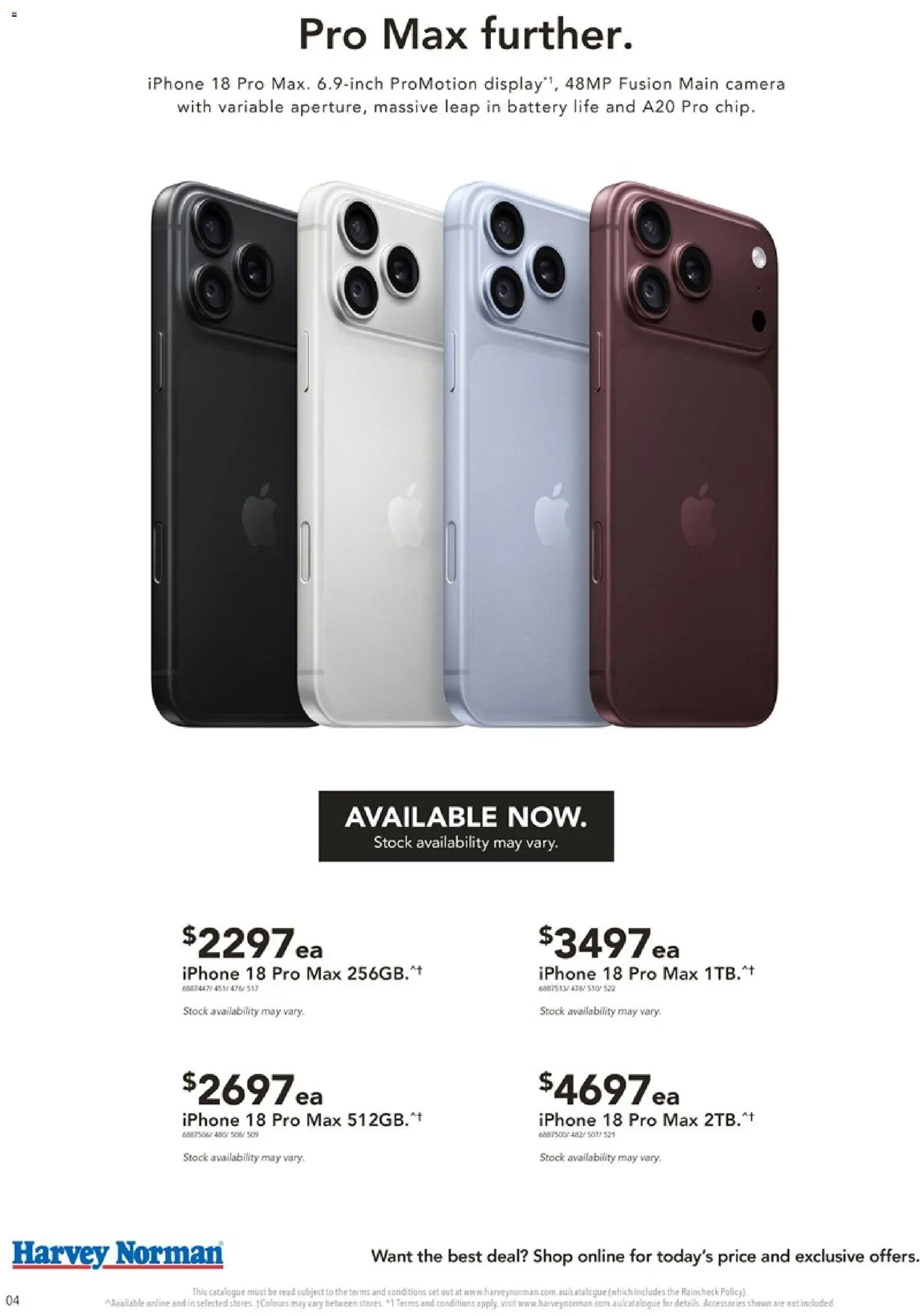 Harvey Norman catalogue - valid from 23/09/2026 | Page: 4 | Products: Battery, Accessories, Camera, Iphone