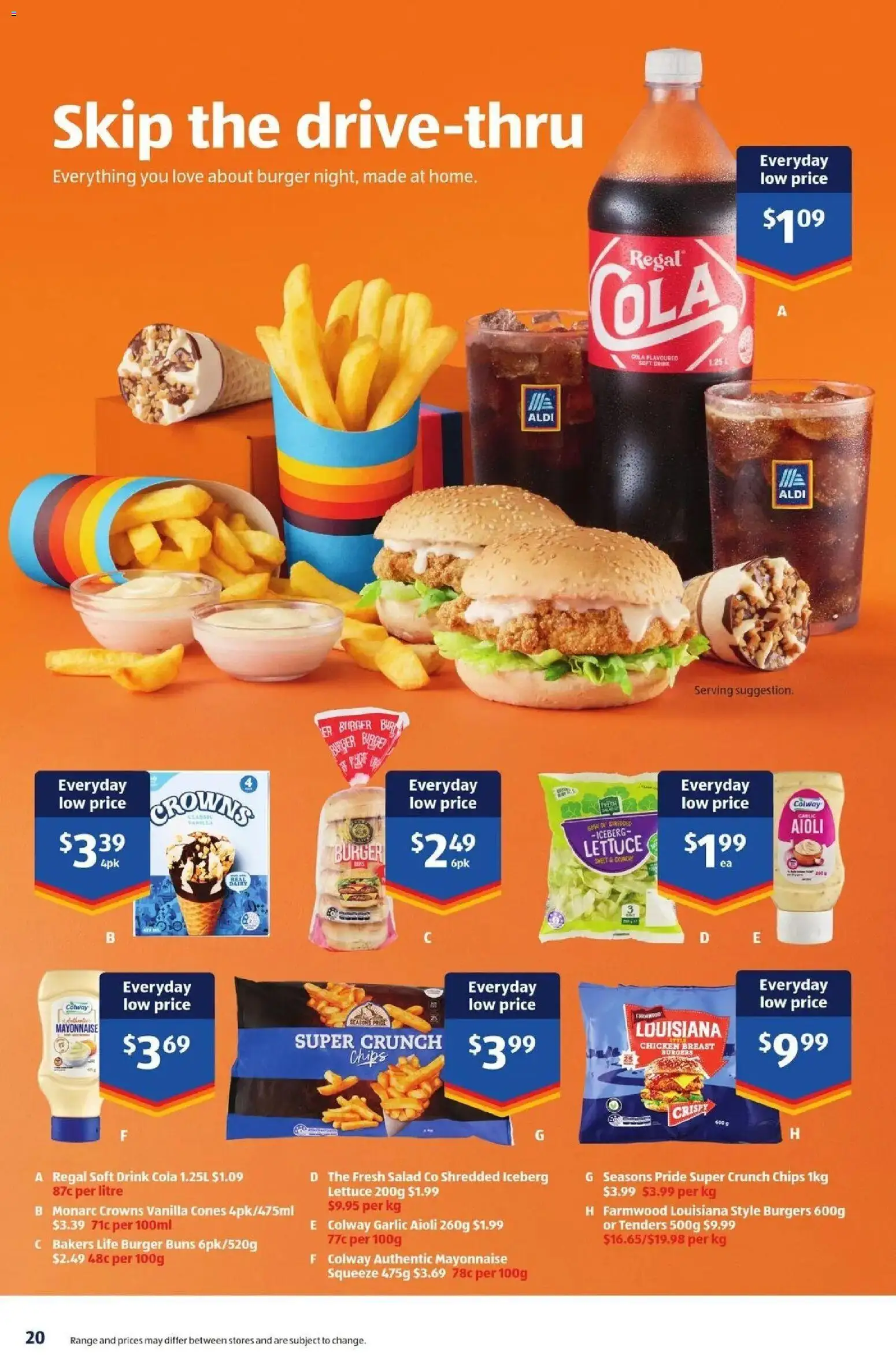 Aldi catalogue - valid from 30/09/2026 | Page: 20 | Products: Chicken breast, Ice cream, Mayonnaise, Iceberg lettuce
