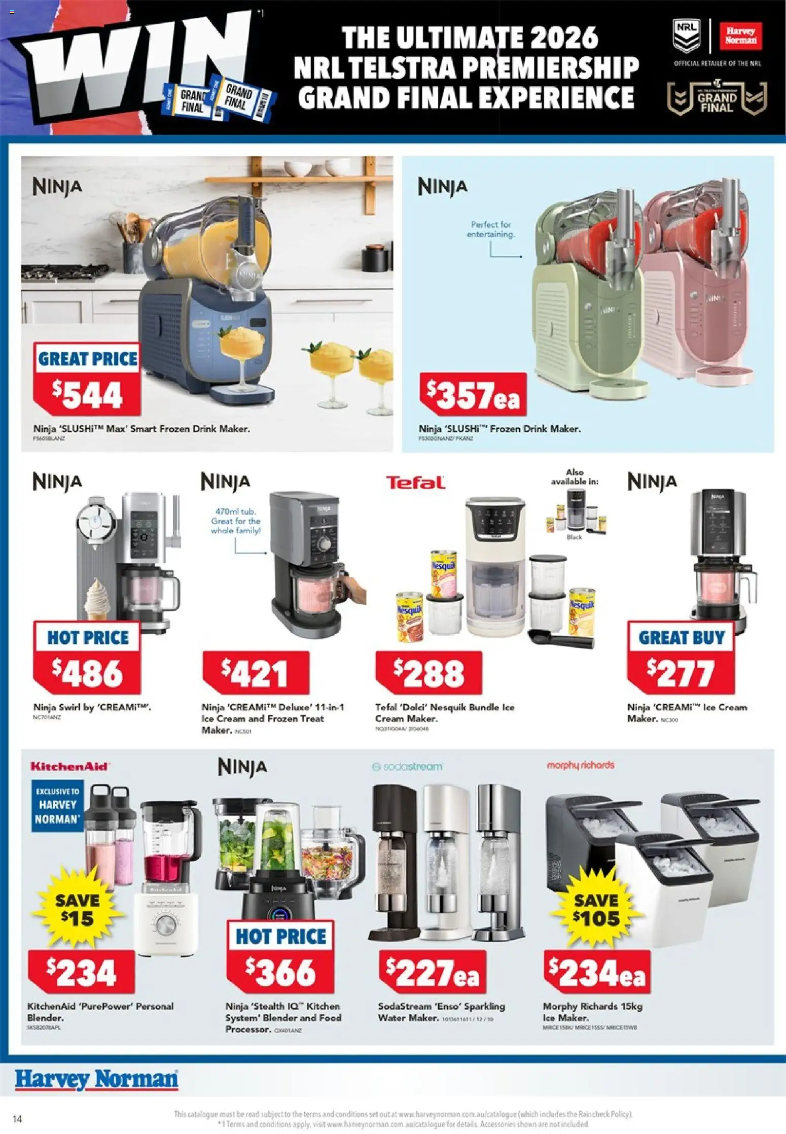 Harvey Norman catalogue - valid from 10/09/2026 | Page: 14 | Products: Cream, Water, Blender, Ice