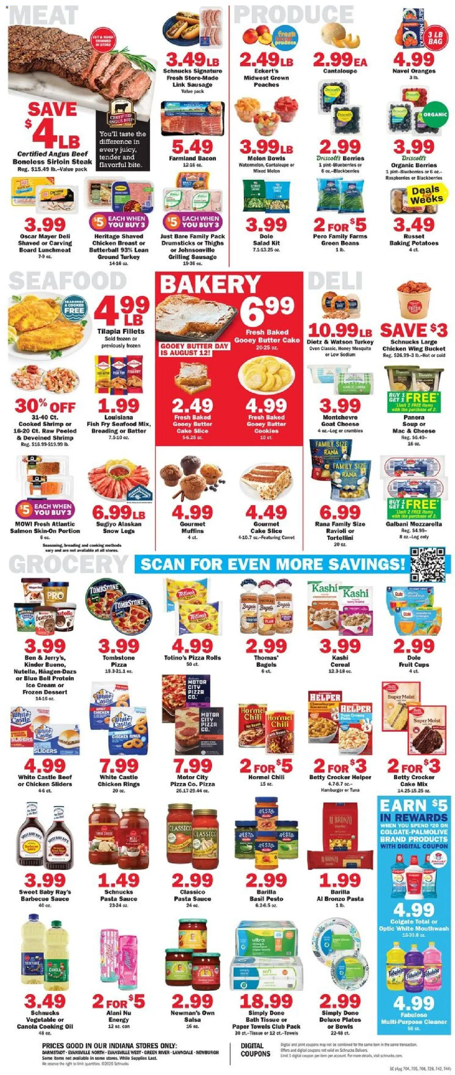 Schnucks Weekly Ad - valid from 08/12/2026 | Page: 4 | Products: Shrimp, Meat, Ice, Oven
