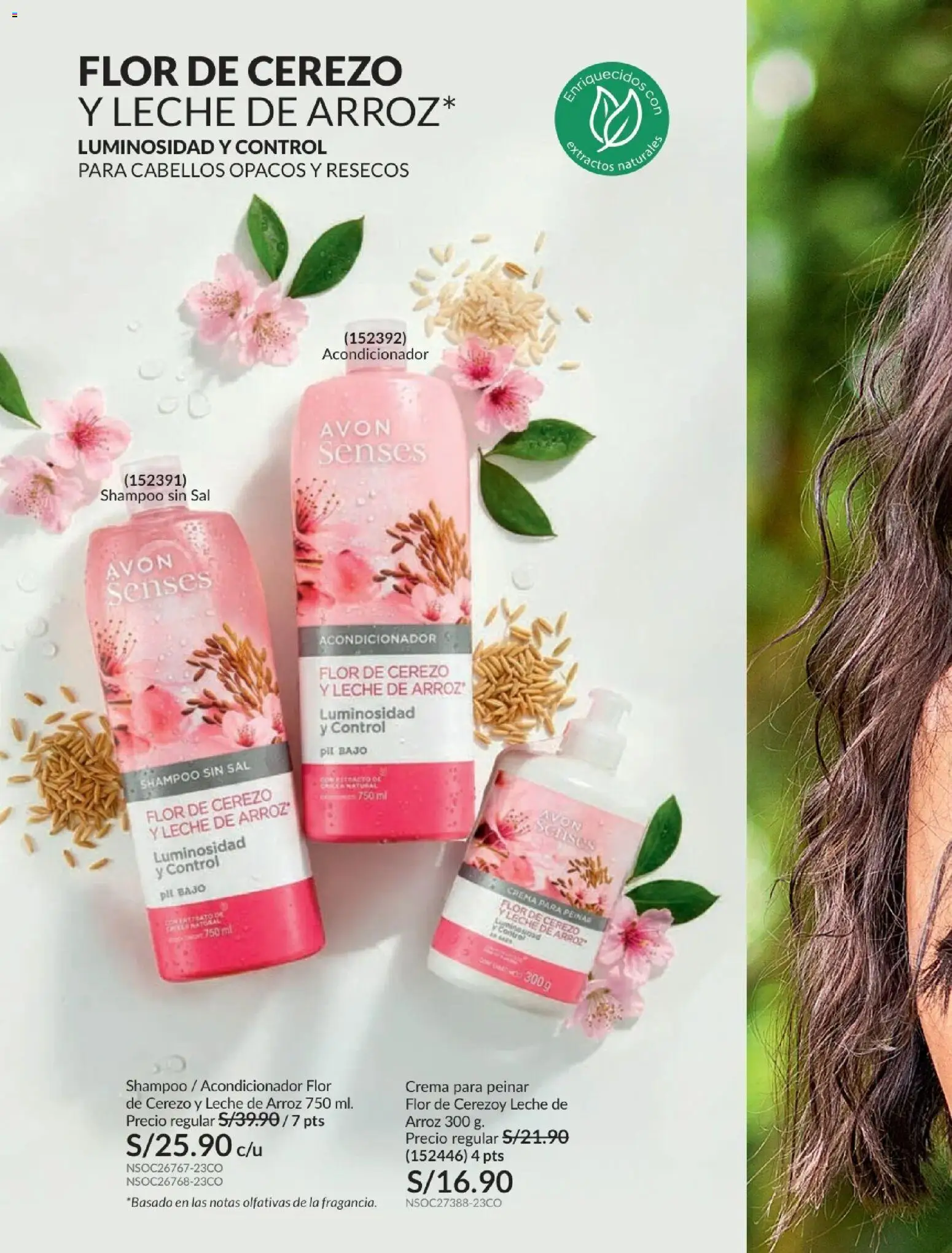 Catálogo Avon válido desde 01/07/2026 | Página: 177 | Productos: Shampoo, Leche, Arroz, Crema