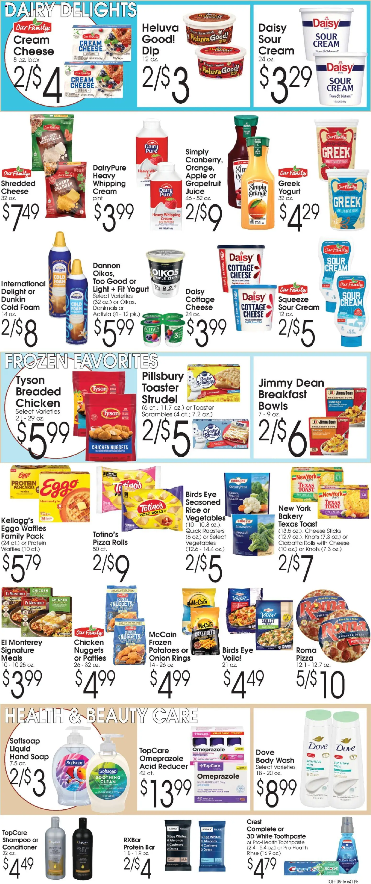 Family Fare Ad - valid from 08/16/2026 | Page: 5 | Products: Toaster, Conditioner, Toothpaste, Hat