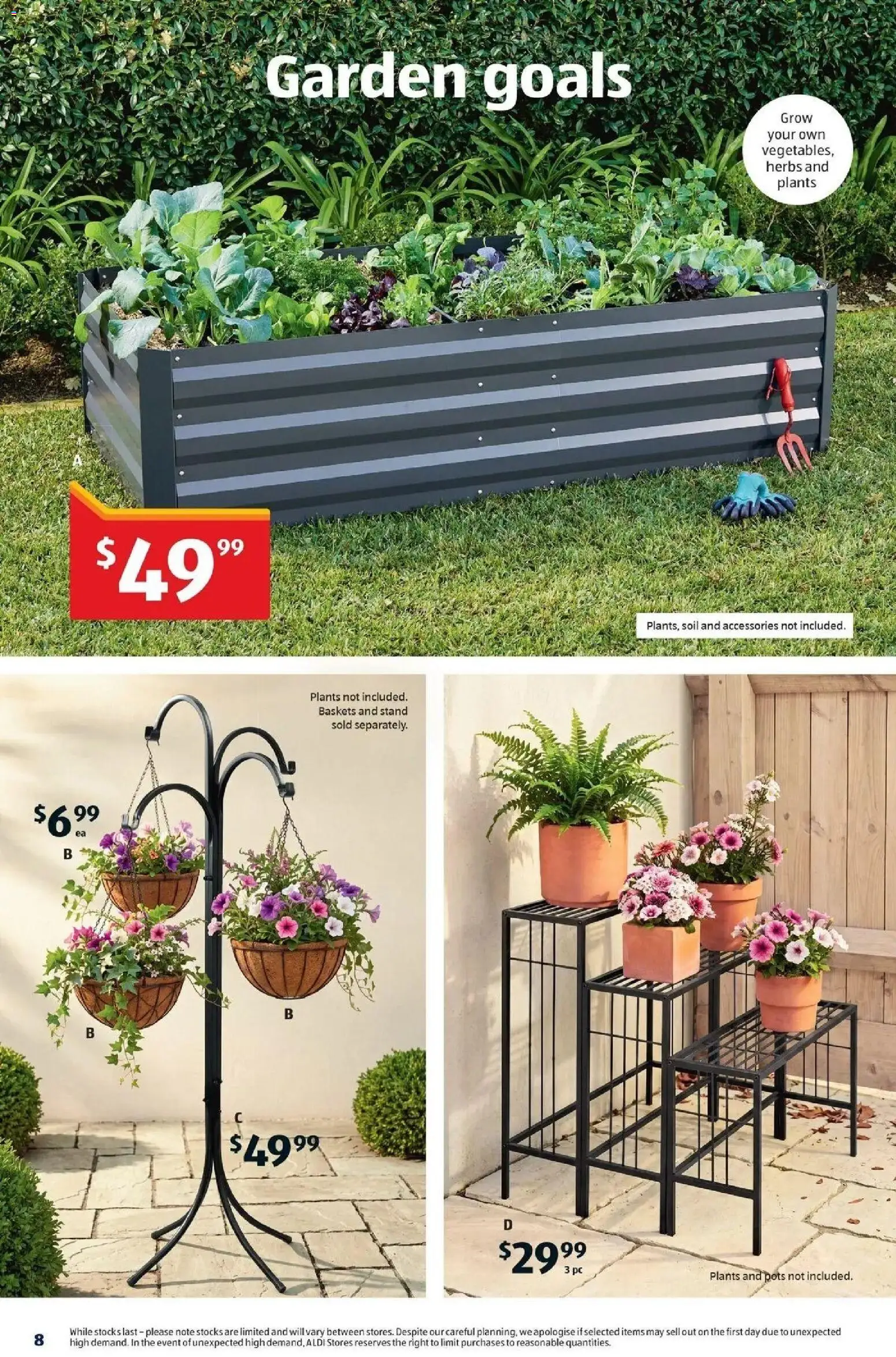 Aldi catalogue - valid from 23/09/2026 | Page: 8 | Products: Pots, Soil, Accessories, Pc