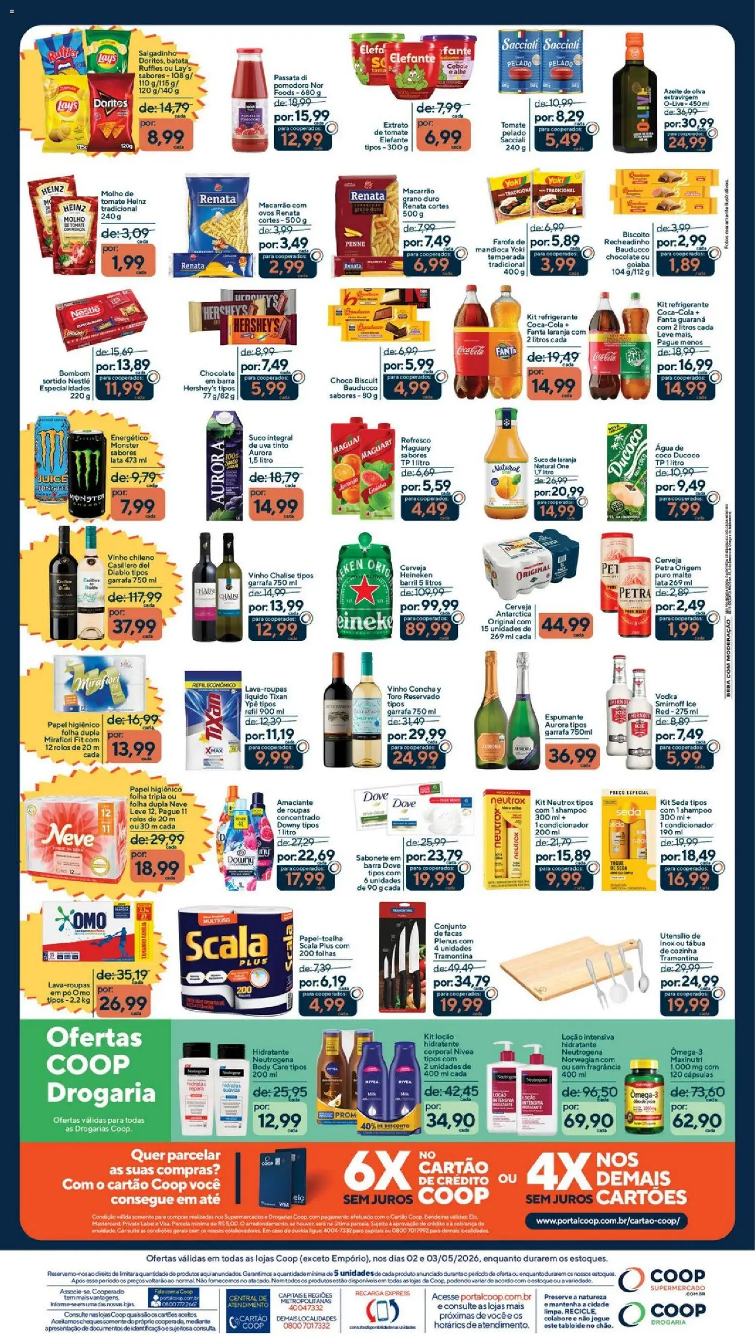Coop Folheto - válido de 02.05.2026 | Página: 2 | Produtos: Shampoo, Ovos, Cerveja, Vodka
