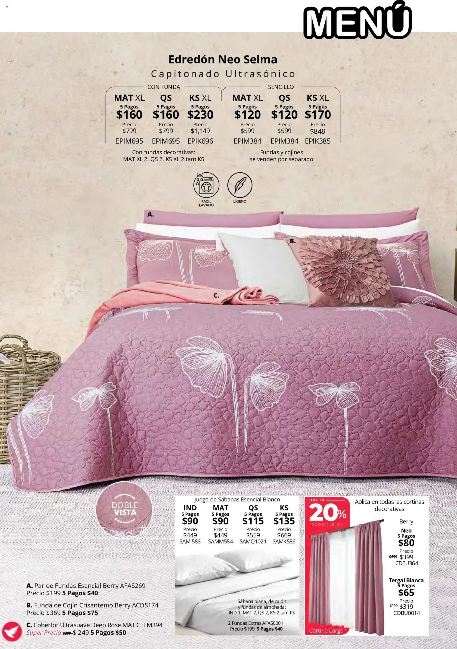 Nuevas ofertas de Colchas Concord válidas en toda la República Mexicana desde el 15/10/2026. ¡Encuentra las mejores ofertas en Colchas Concord catálogo! | Página: 74