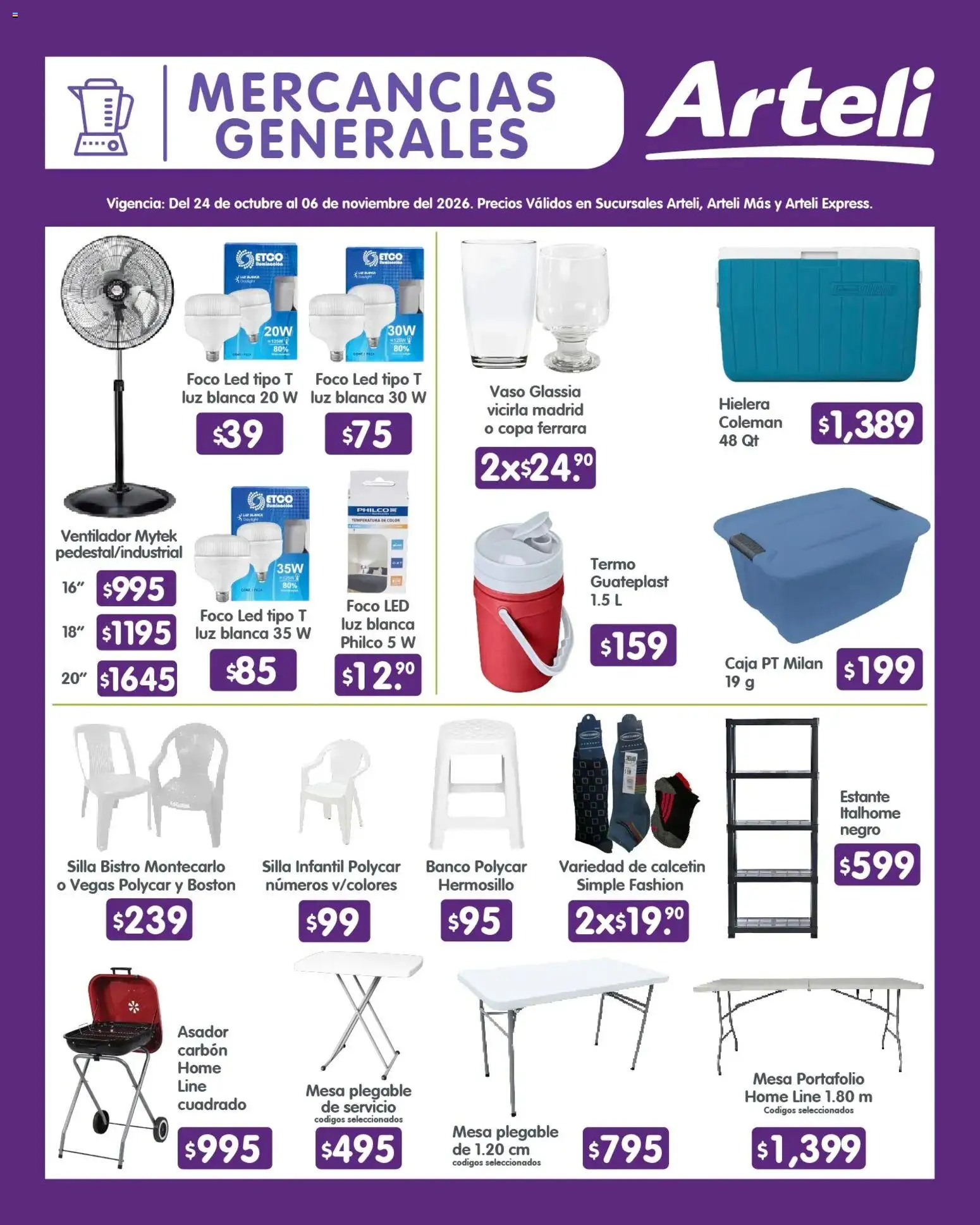 Nuevas ofertas de Arteli válidas en toda la República Mexicana desde el 24/10/2026. ¡Encuentra las mejores ofertas en Arteli folleto Quincenal! | Página: 15