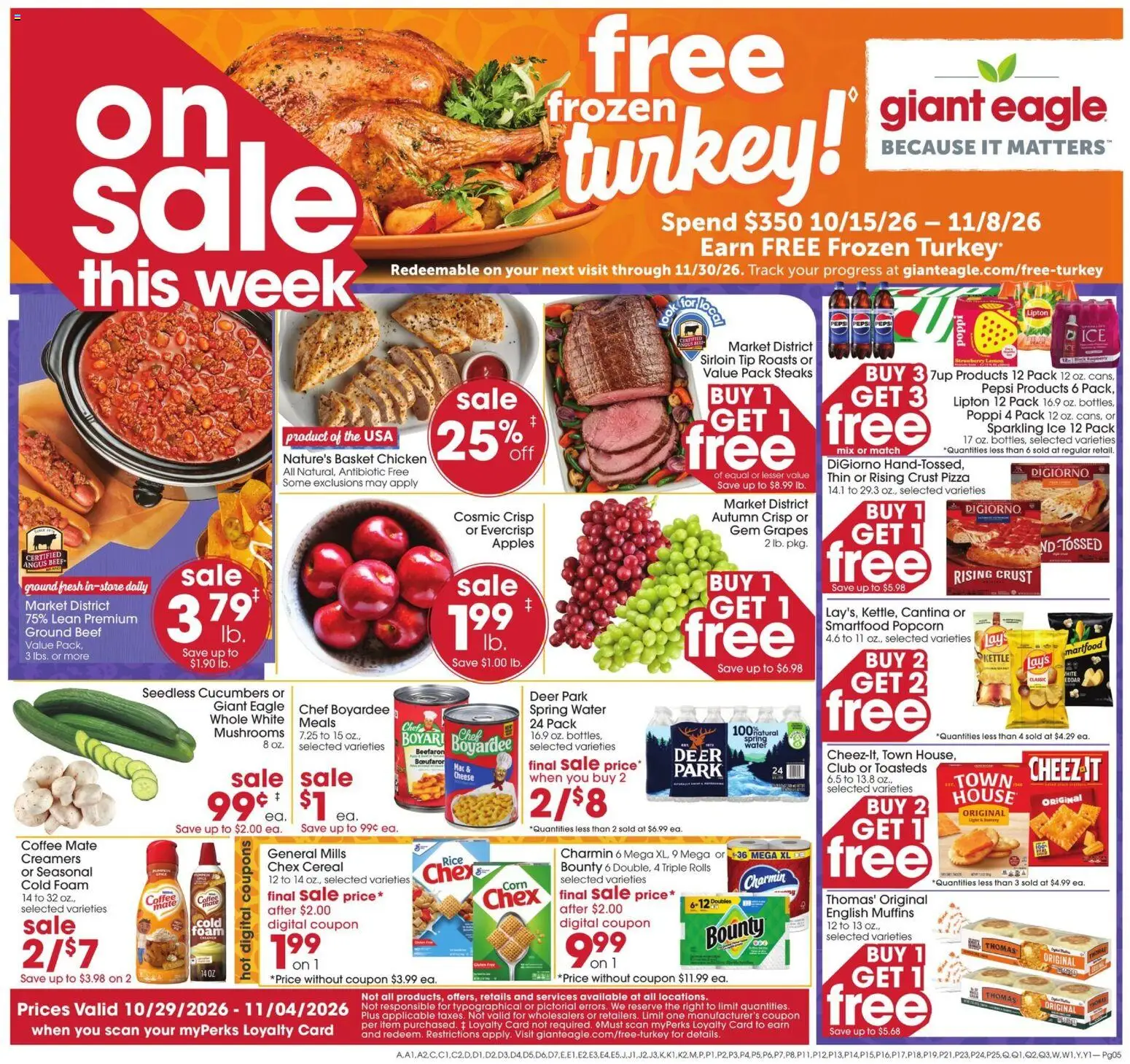 Giant Eagle Weekly Ad - valid from 10/29/2026 | Page: 1