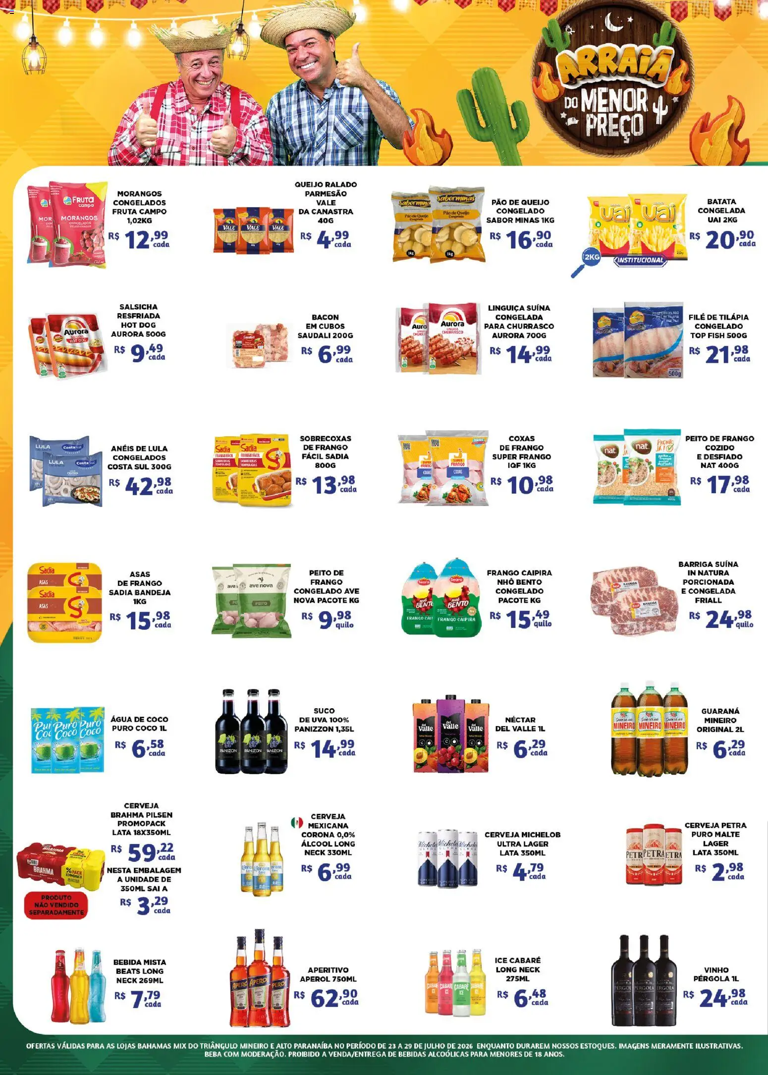 Bahamas Mix Folheto - válido de 23/07/2026 | Página: 2 | Produtos: Guaraná, Queijo ralado, Batata, Filé de tilápia