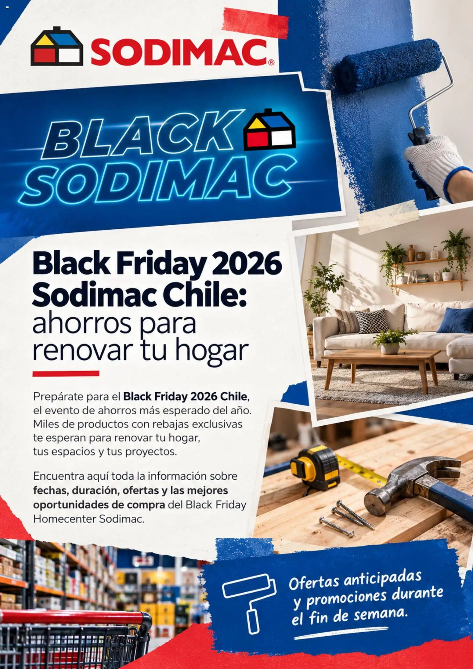 Sodimac Black Friday aviso │ válido desde el 19.10.2026 | Página: 1