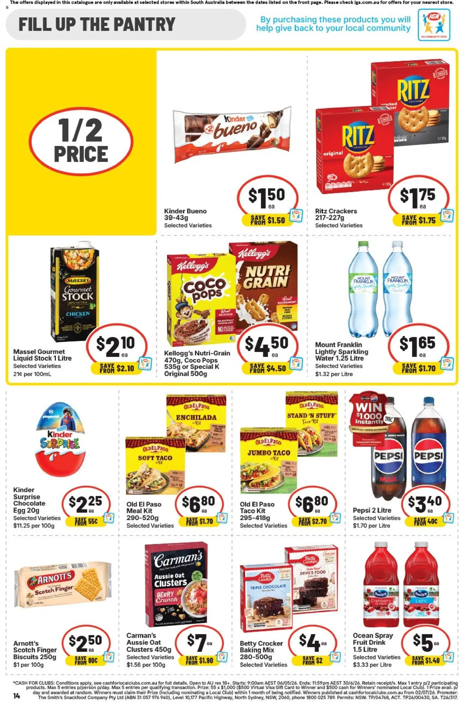 IGA catalogue - valid from 17.06.2026 | Page: 10 | Products: Light, Pepsi, Biscuits, Phone