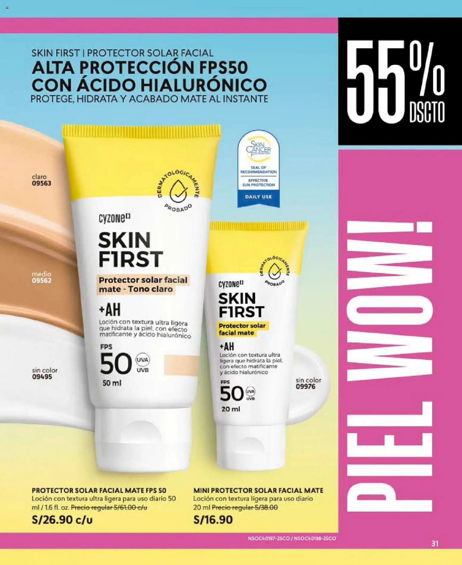 Catálogo CyZone válido desde 11/07/2026 | Página: 31 | Productos: Protector solar