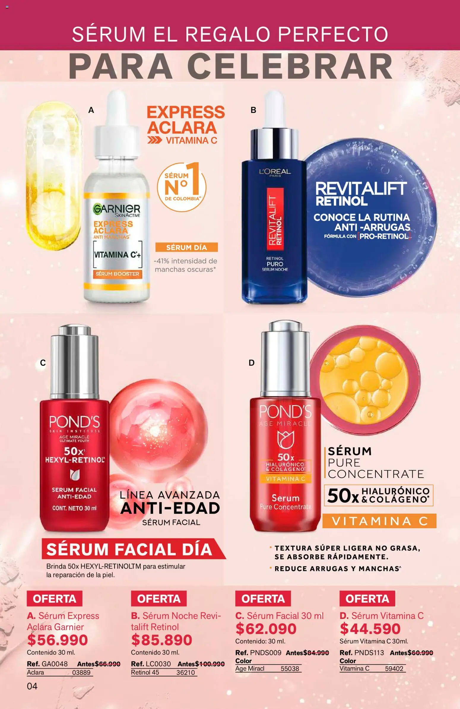 Leonisa revista - valida desde el 15/07/2026 | Página: 4 | Productos: Puré, Serum