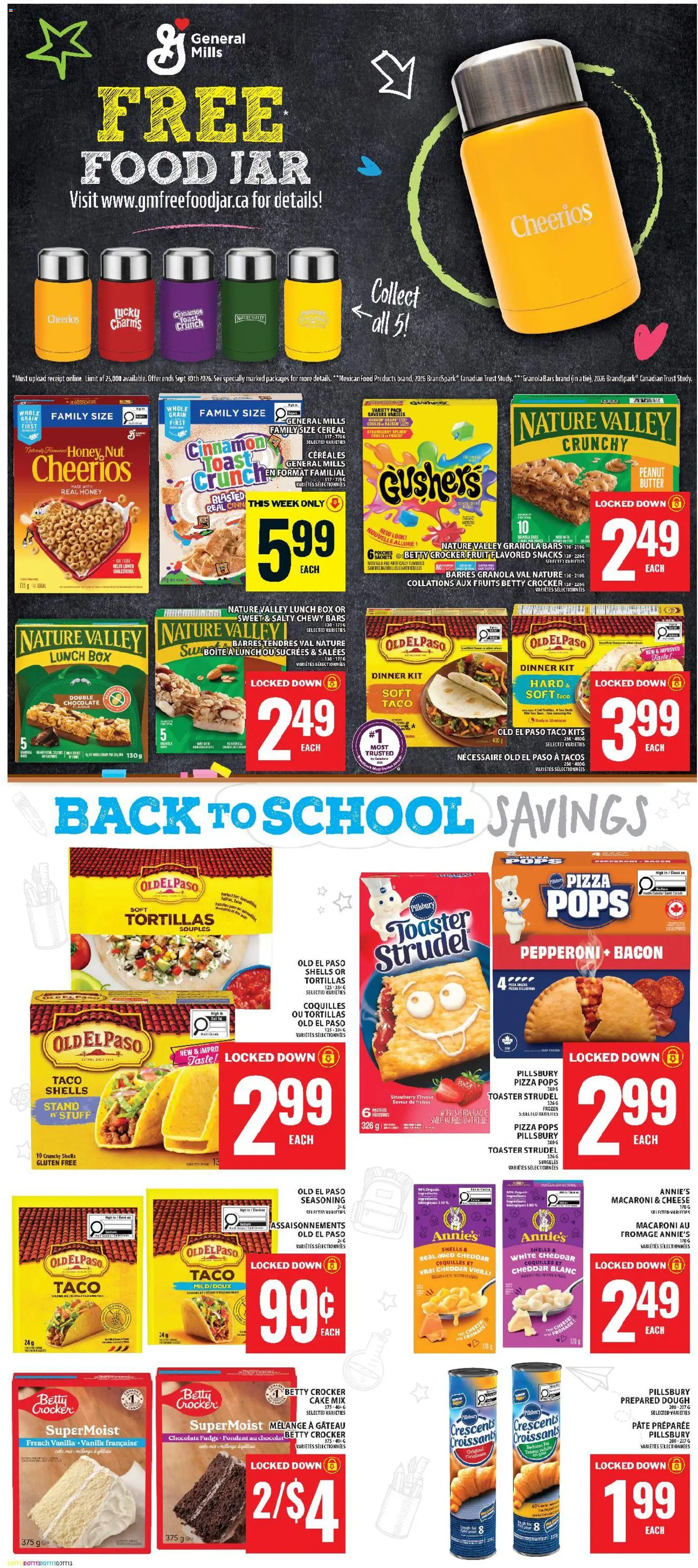 Food Basics flyer valid from Aug 13, 2026 | Page: 13 | Products: Pâté, Toaster, Vanilla, Ingredients
